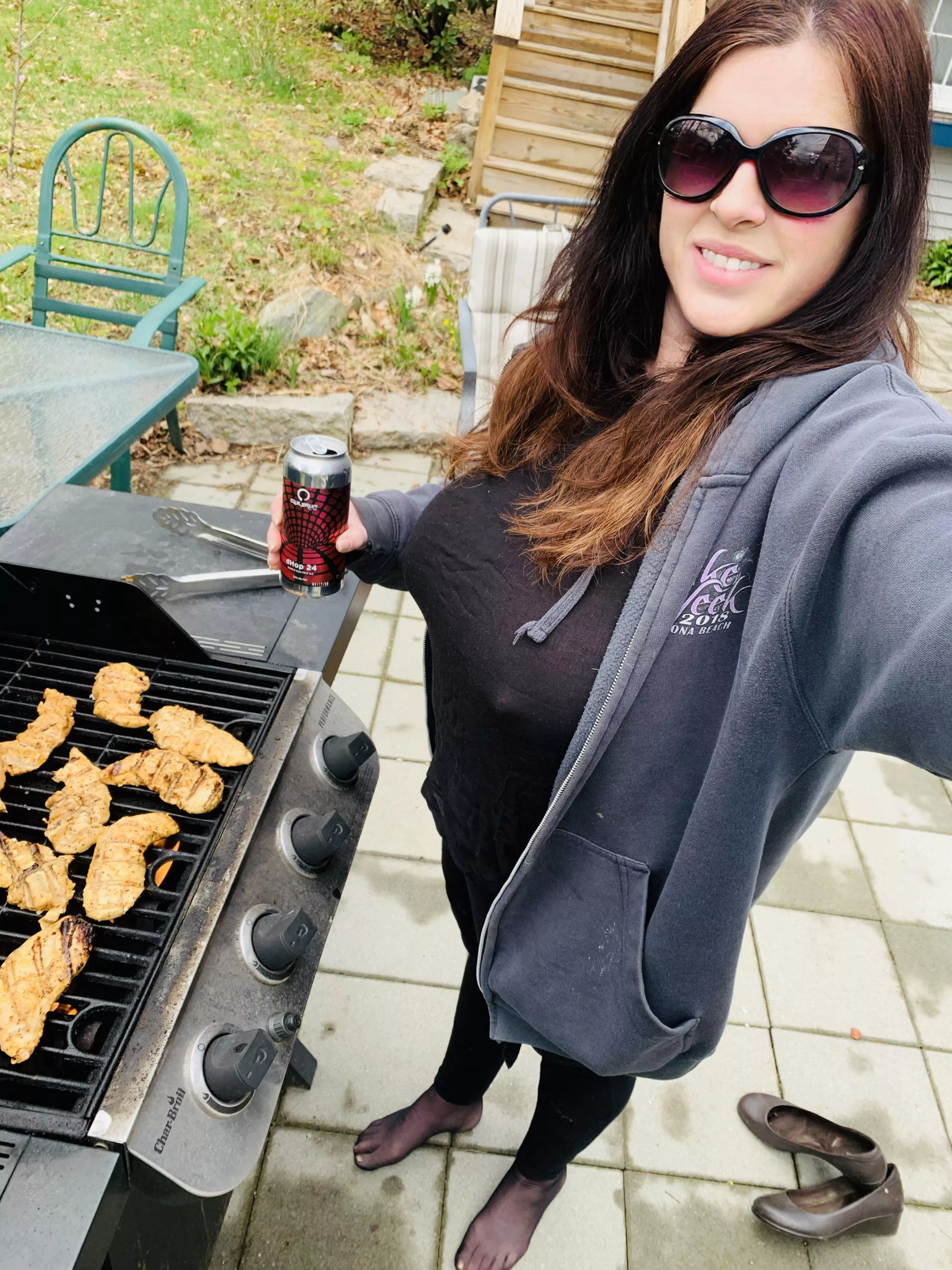 Iâ€™m so happy the good weather is here so, I can start grilling more. Grilled chicken to have enough for my saladâ€™s for the work week. That way my ass doesnâ€™t get any fatter and I can have more craft beer. posted by Granitestaterxxx