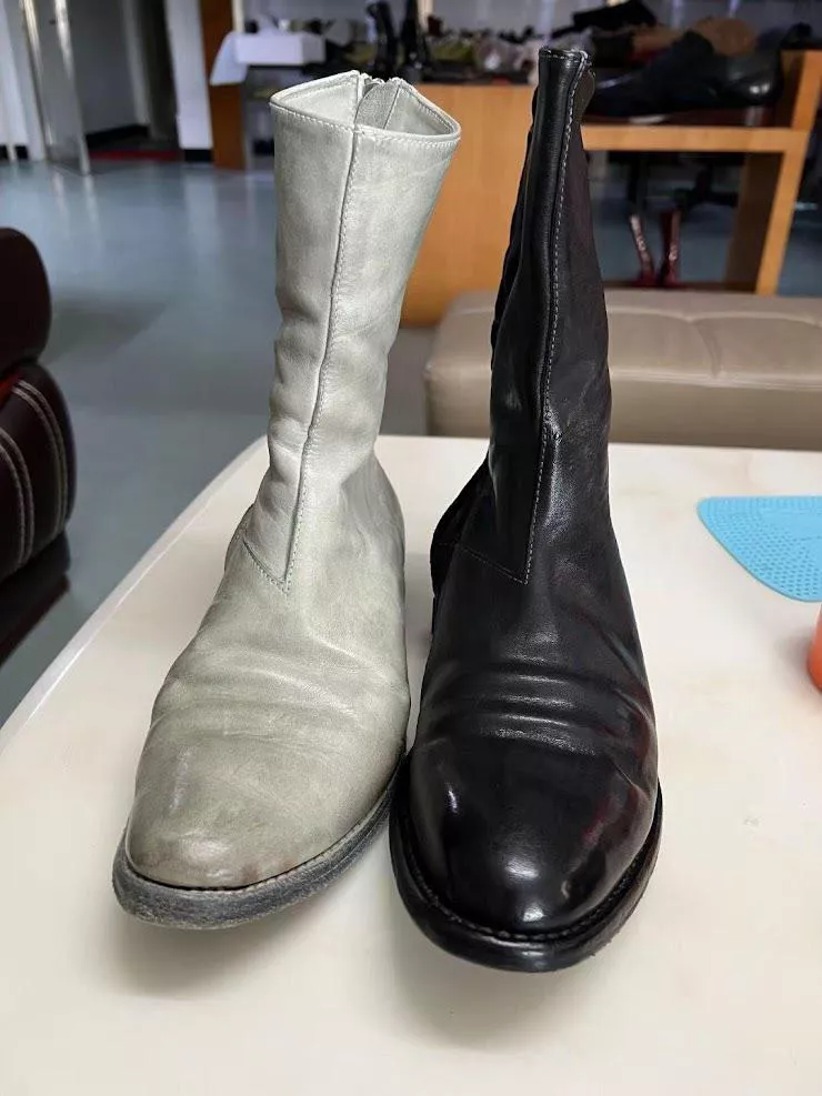 Is it possible to dye a black boot grayish? posted by Medium_Head