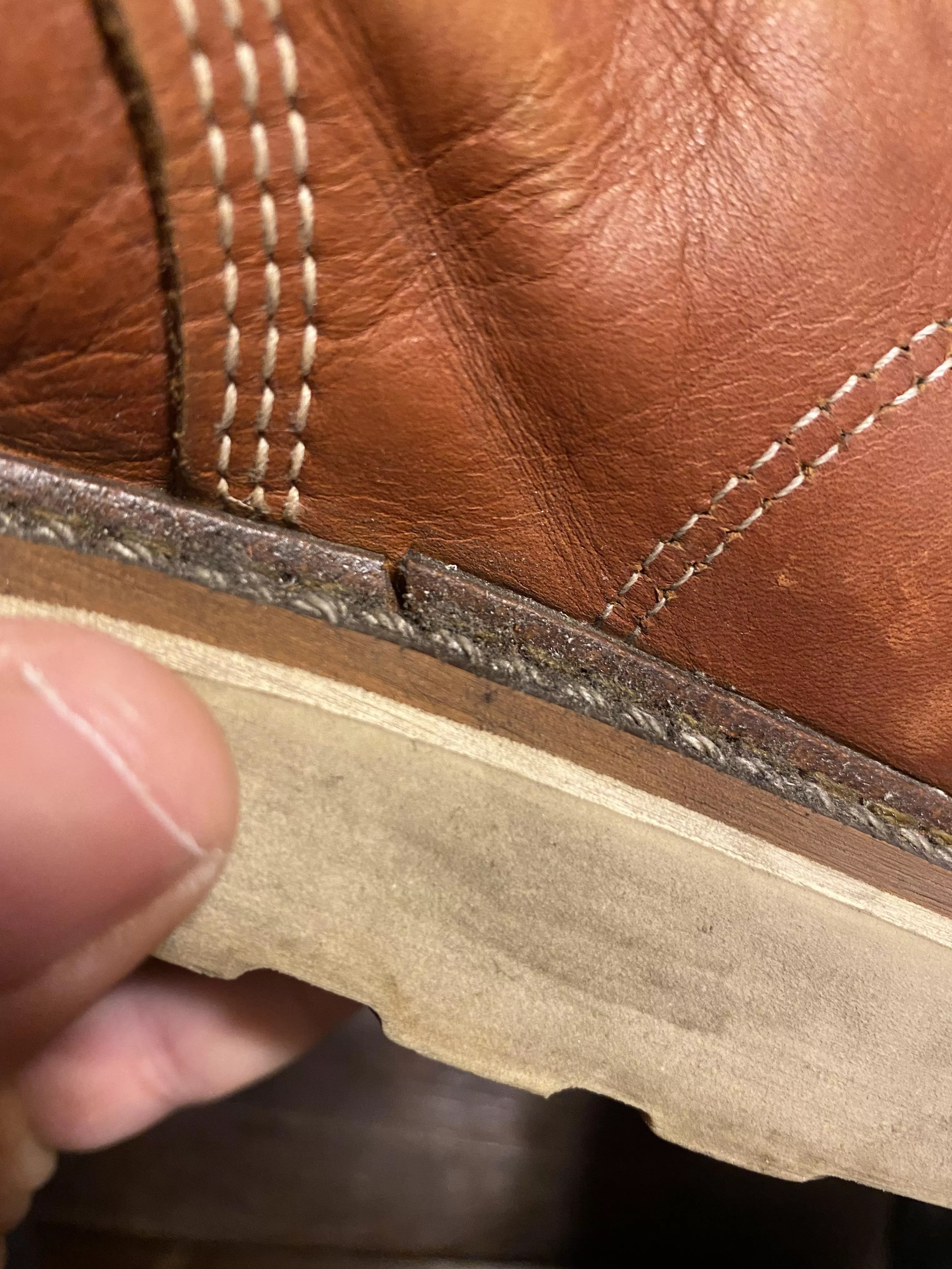 Is this normal for Thorogood Moc Toe? (Only worn them a month) posted by Mr_Muggs78