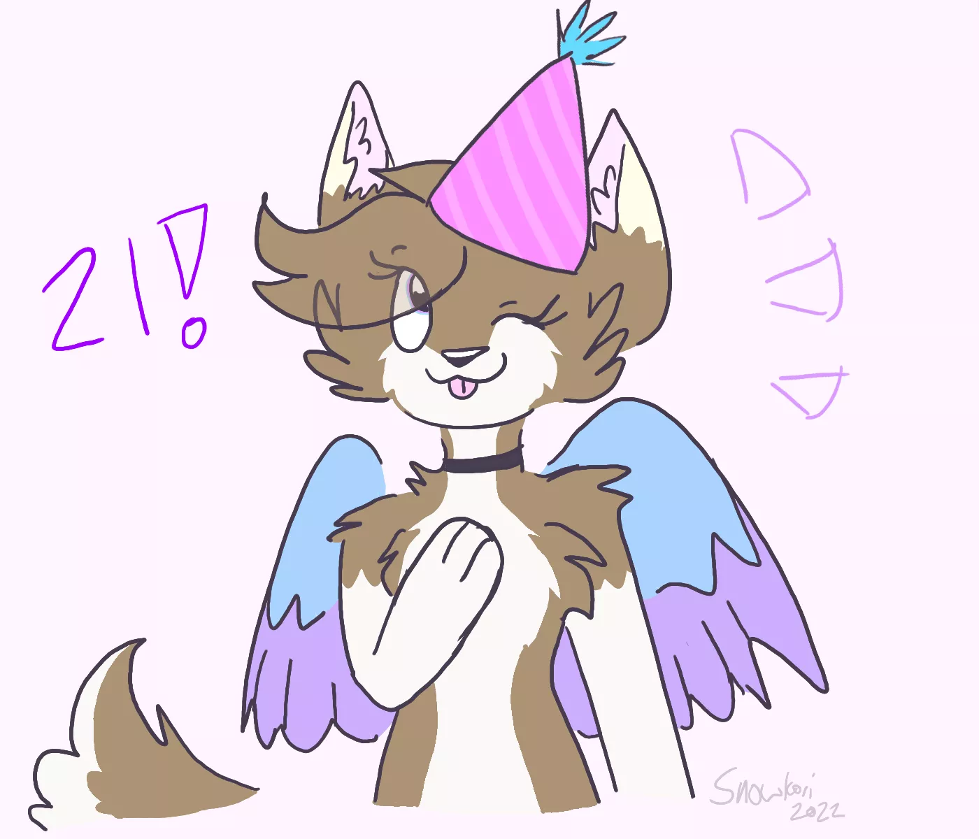 It is my bday :3 posted by Snowwingedwolf