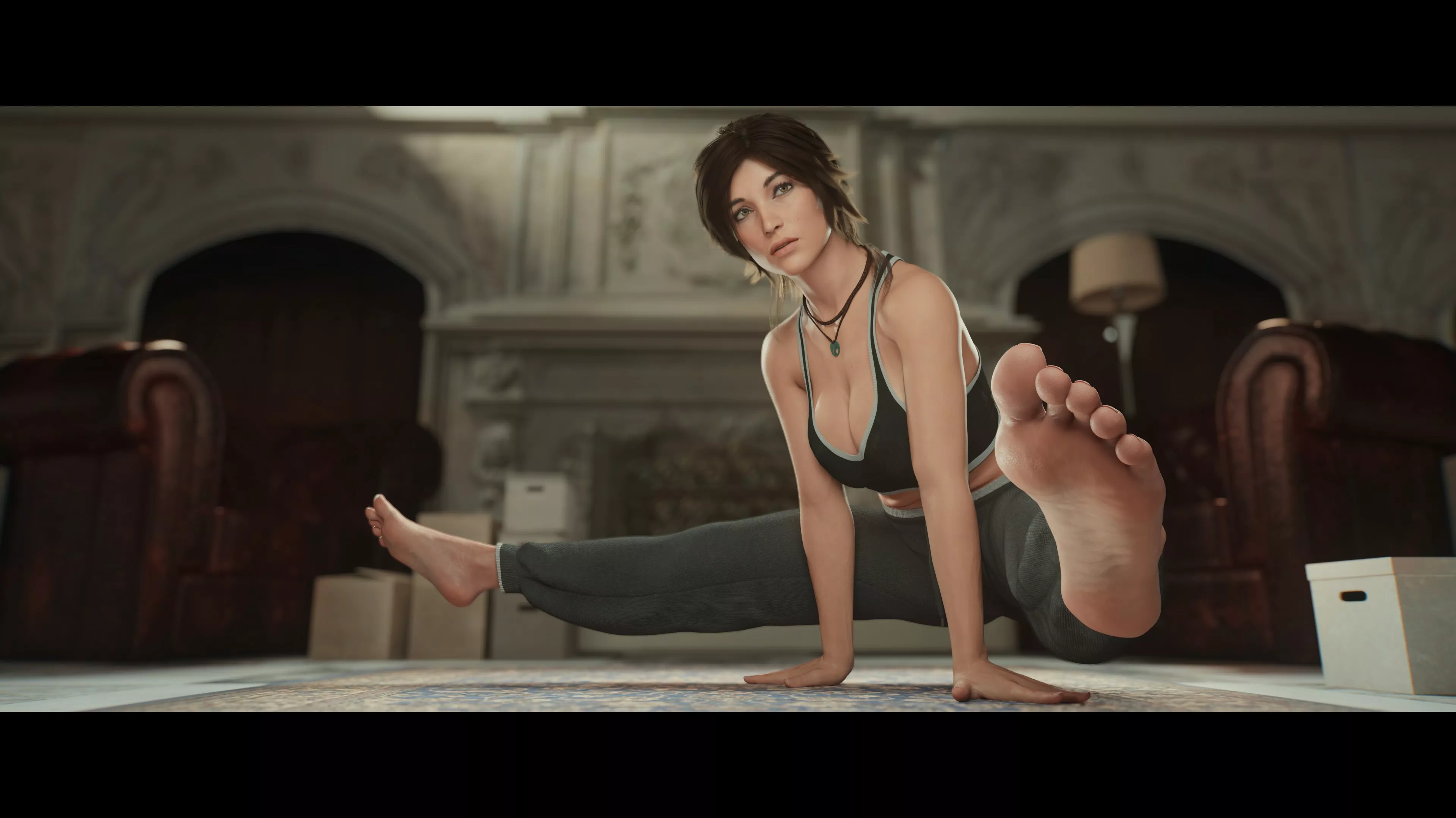 Lara Croft testing her stamina (horizonrenders) posted by AdmirerOfCelebs