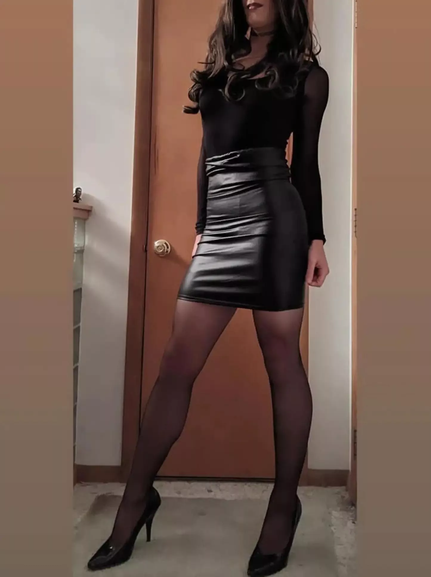 Leather skirt posted by MissDarediva