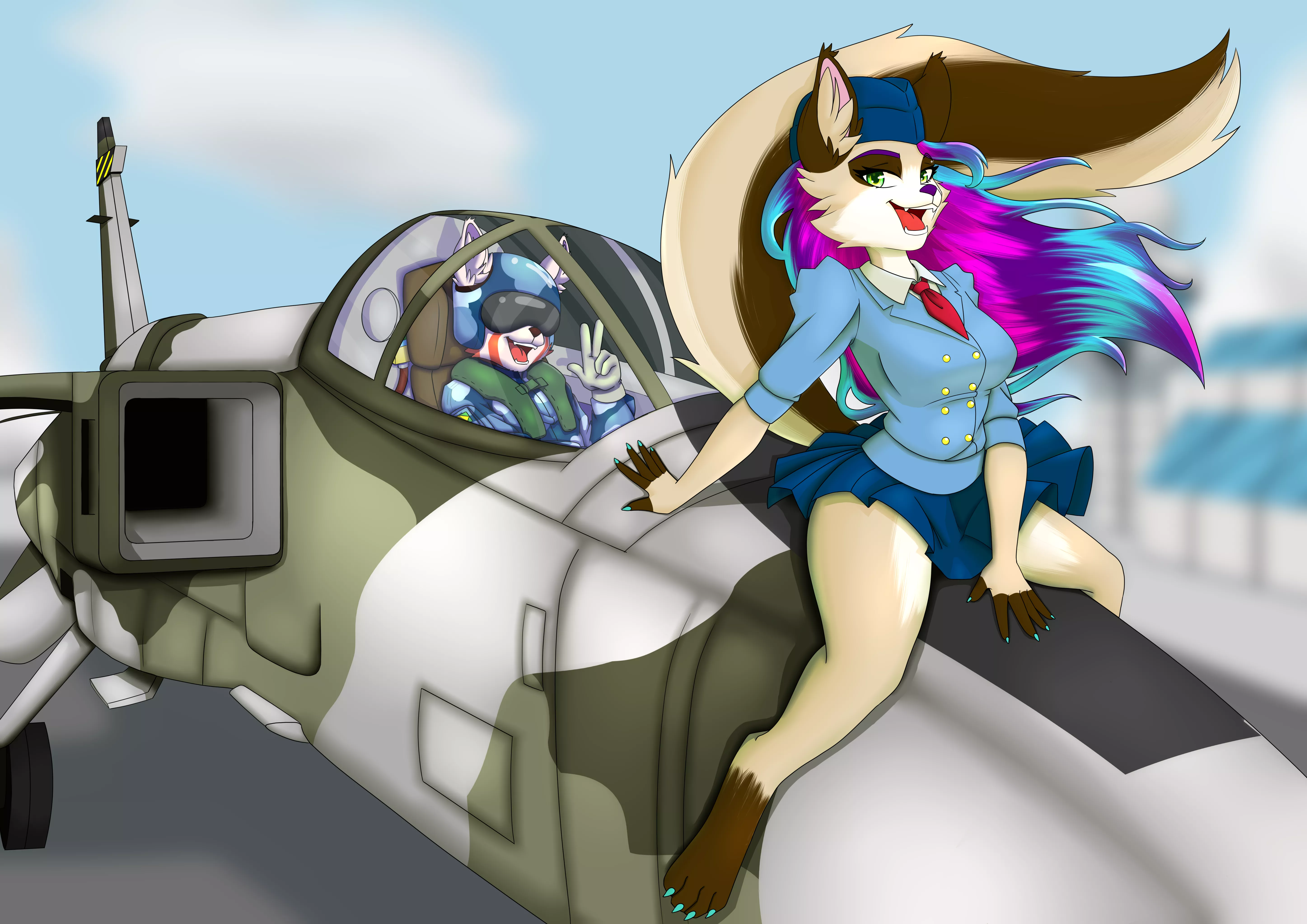 let's fly baby (art by me; Commissions open! Info in coments) posted by Andy_fbr