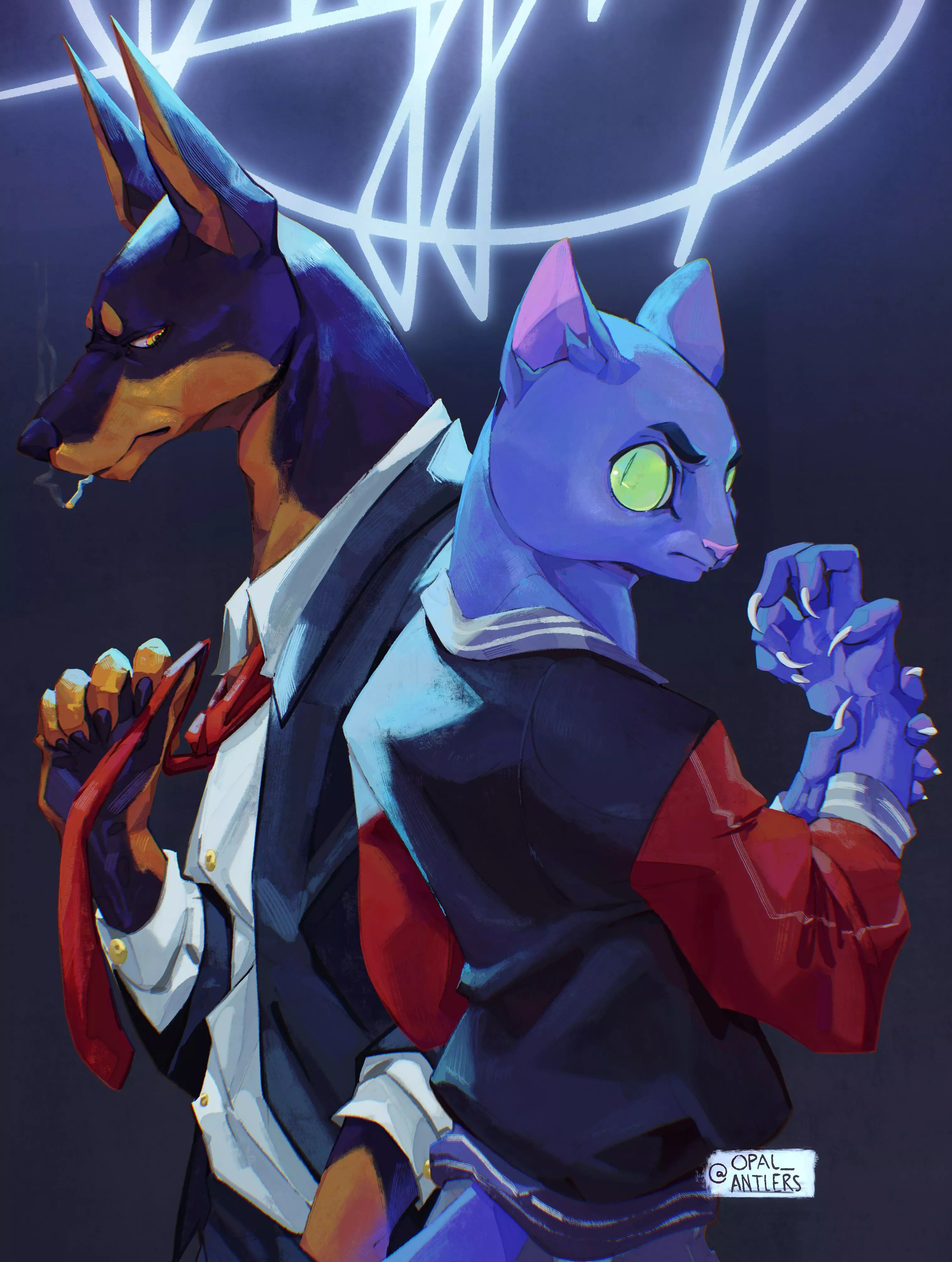 Lone Digger (art by me @Opal_antlers over twitter 🌟) posted by OpalAntlers