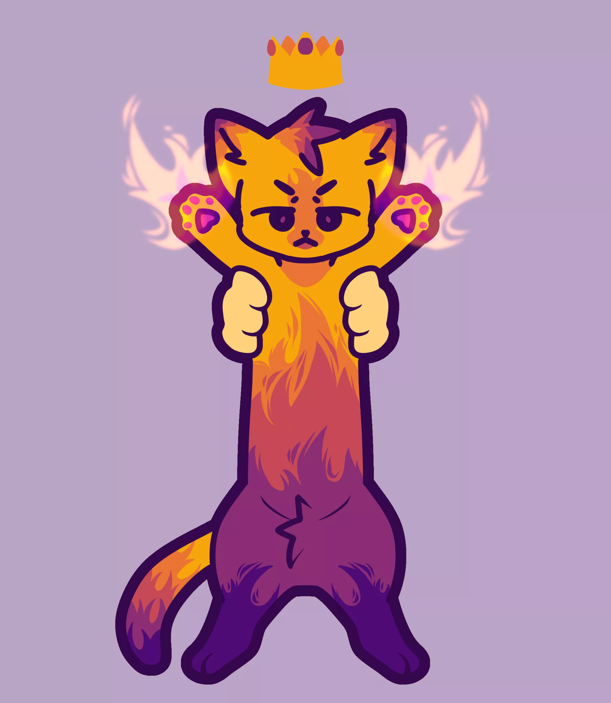 Long fire boy (ych comm) [art by me!] posted by AkachanKuma