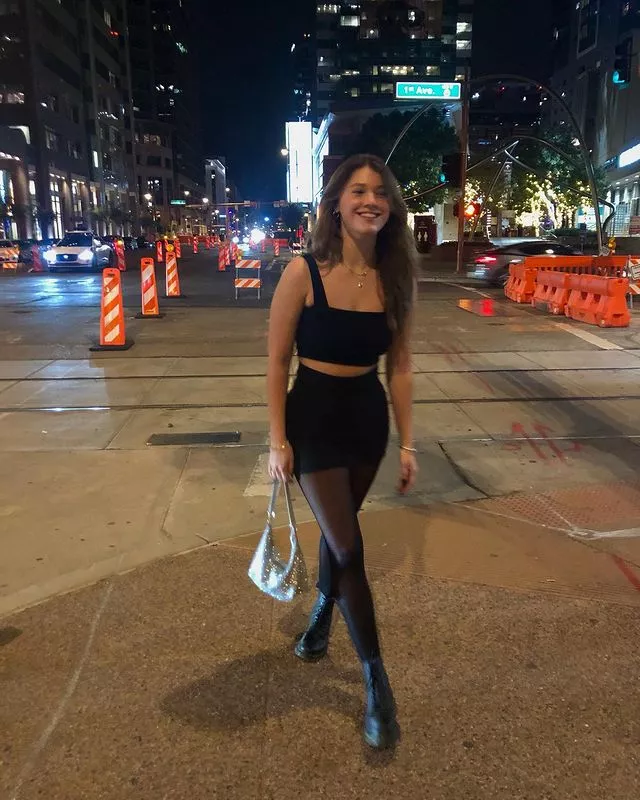 Looking like she's walking back home after some fun... posted by orwelljay