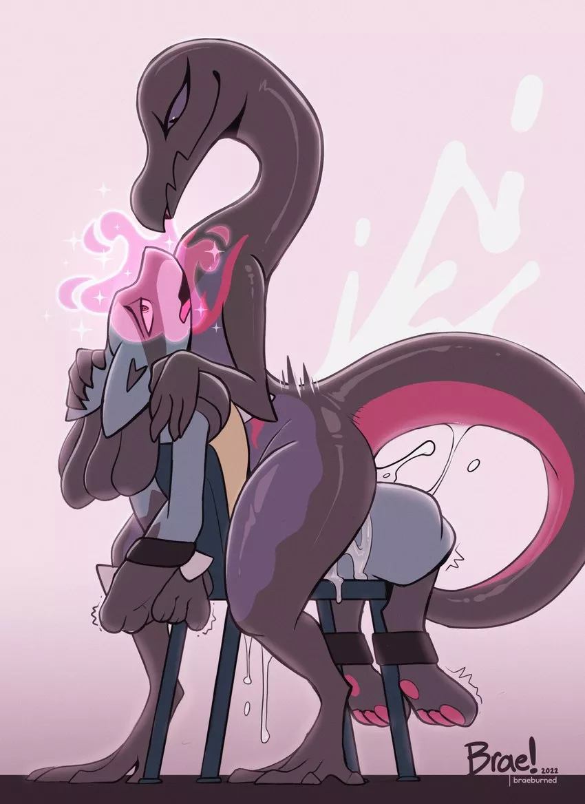 Lucario & Salazzle [MF] (Braeburned) posted by TangentYoshi