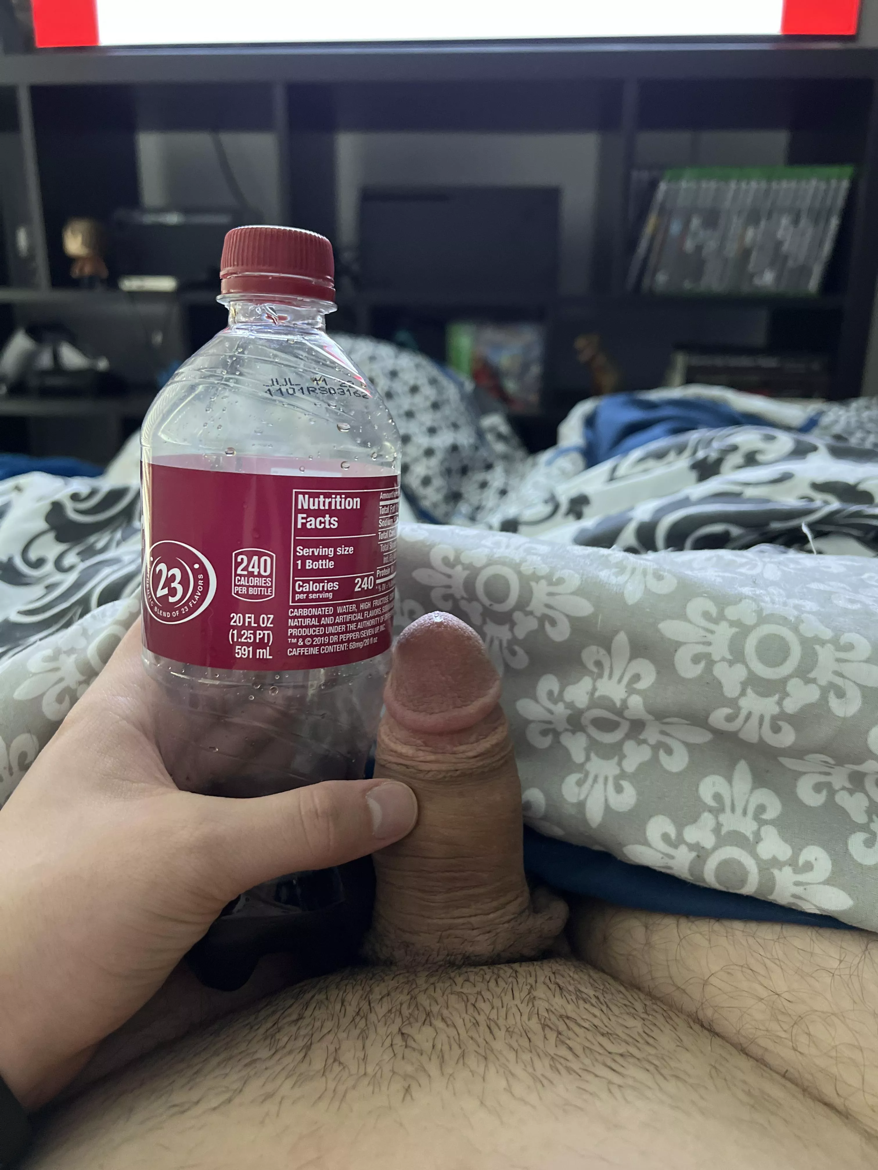 Me compared to a soda bottle. Dm me and compare! posted by TinyGuy2019