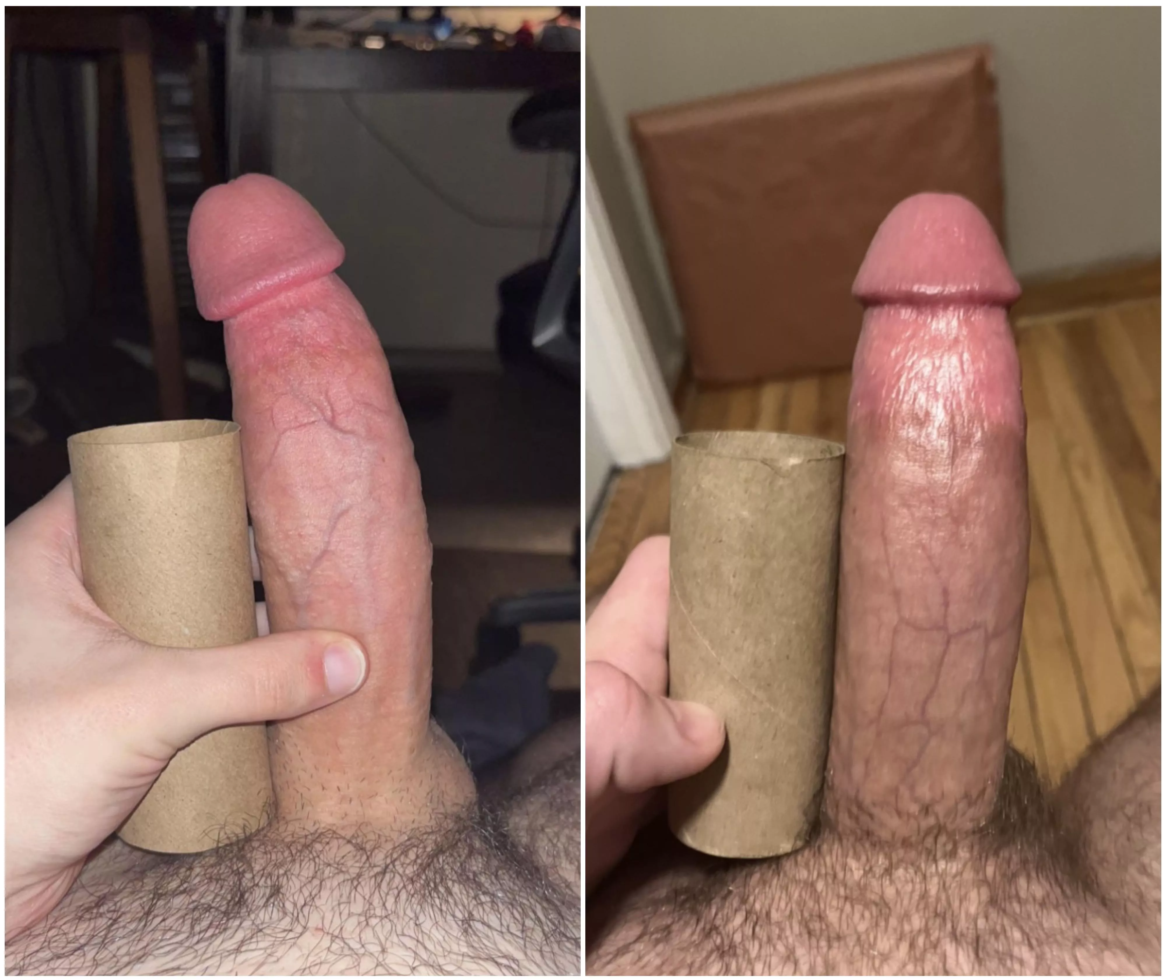 Me (right) and u/nostrimgss (left) comparing our 7 1/2 inch cocks. We think itâ€™s almost too close to callâ€¦ posted by Exciting-Meal634