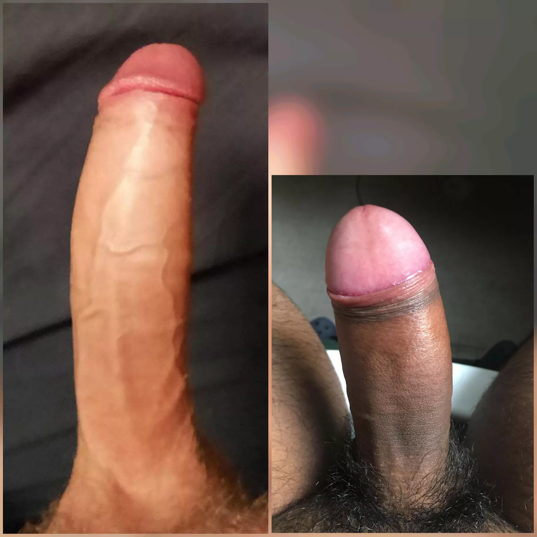 Me vs. @_annant_ compared ðŸ˜ His thick cock is lacking some lenght when compared to mine posted by Low-Fox-3366