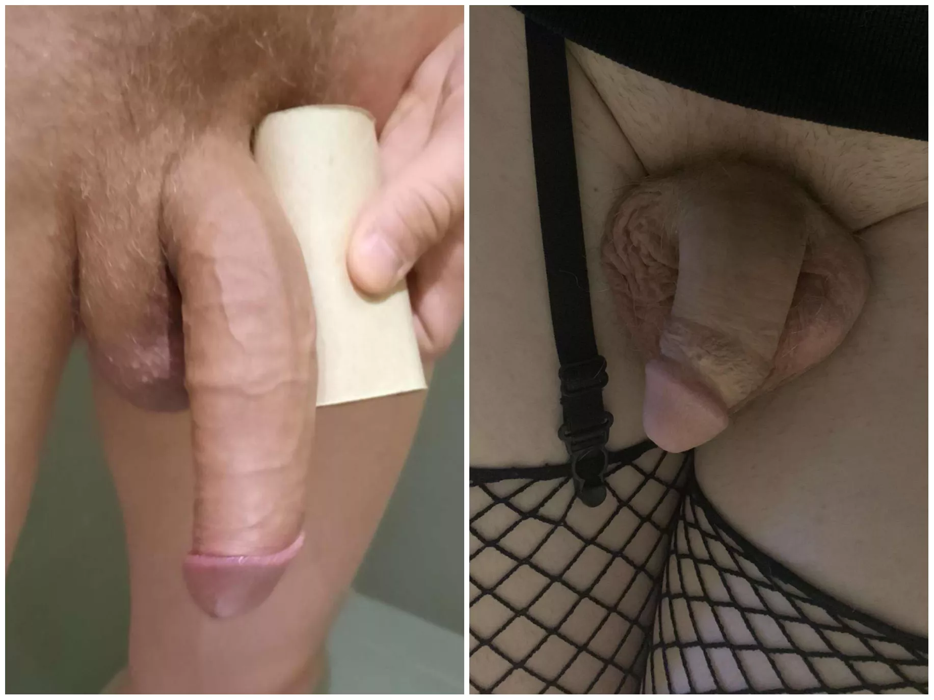 Me vs. @ashleyiiiicd compared semi-hard ðŸ˜ My cock looks much more impressive, don't you think ? ðŸ˜… posted by Low-Fox-3366