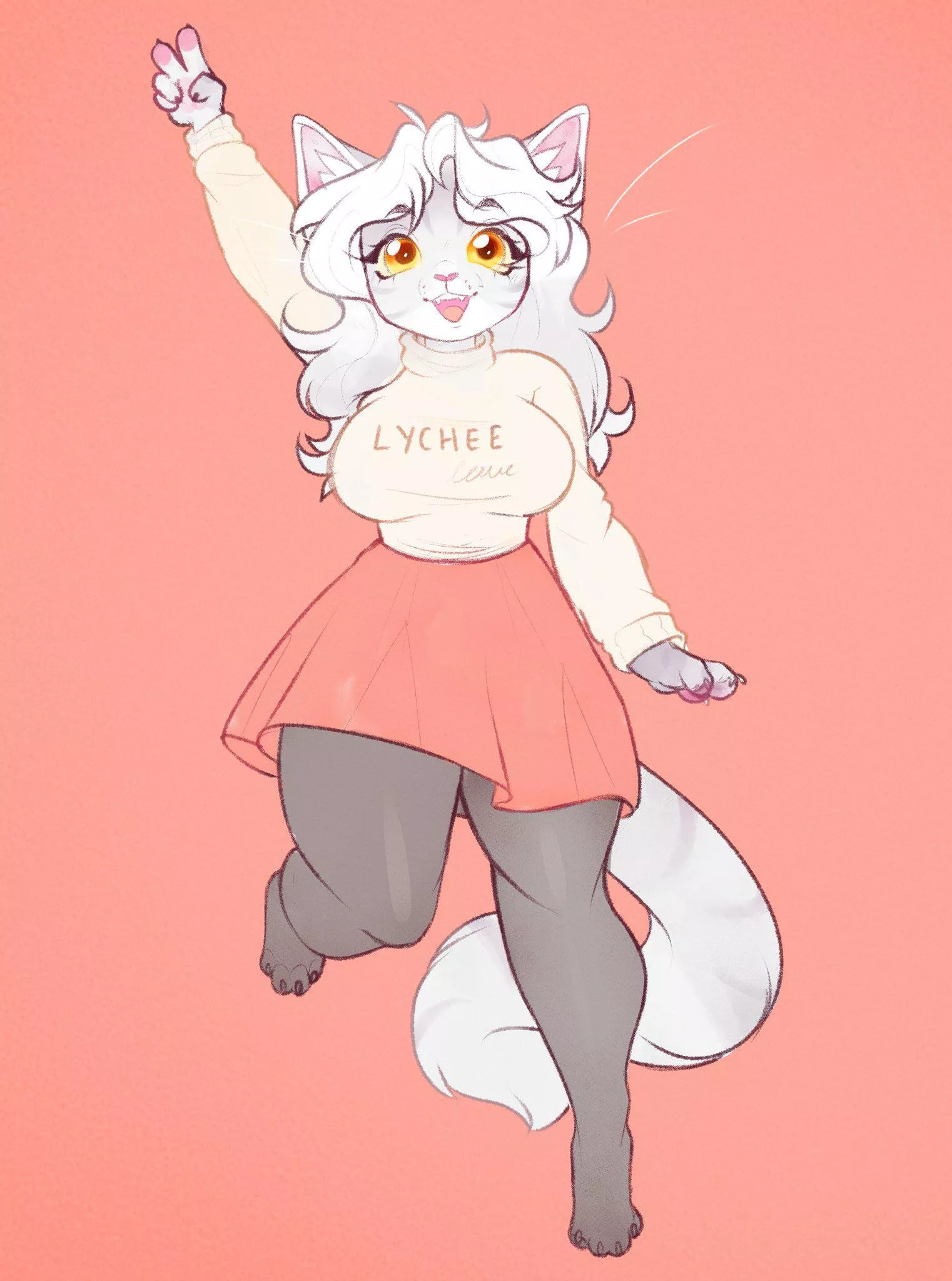 meow (art by me, Smallfrystreams on Twitter) posted by jameedodger