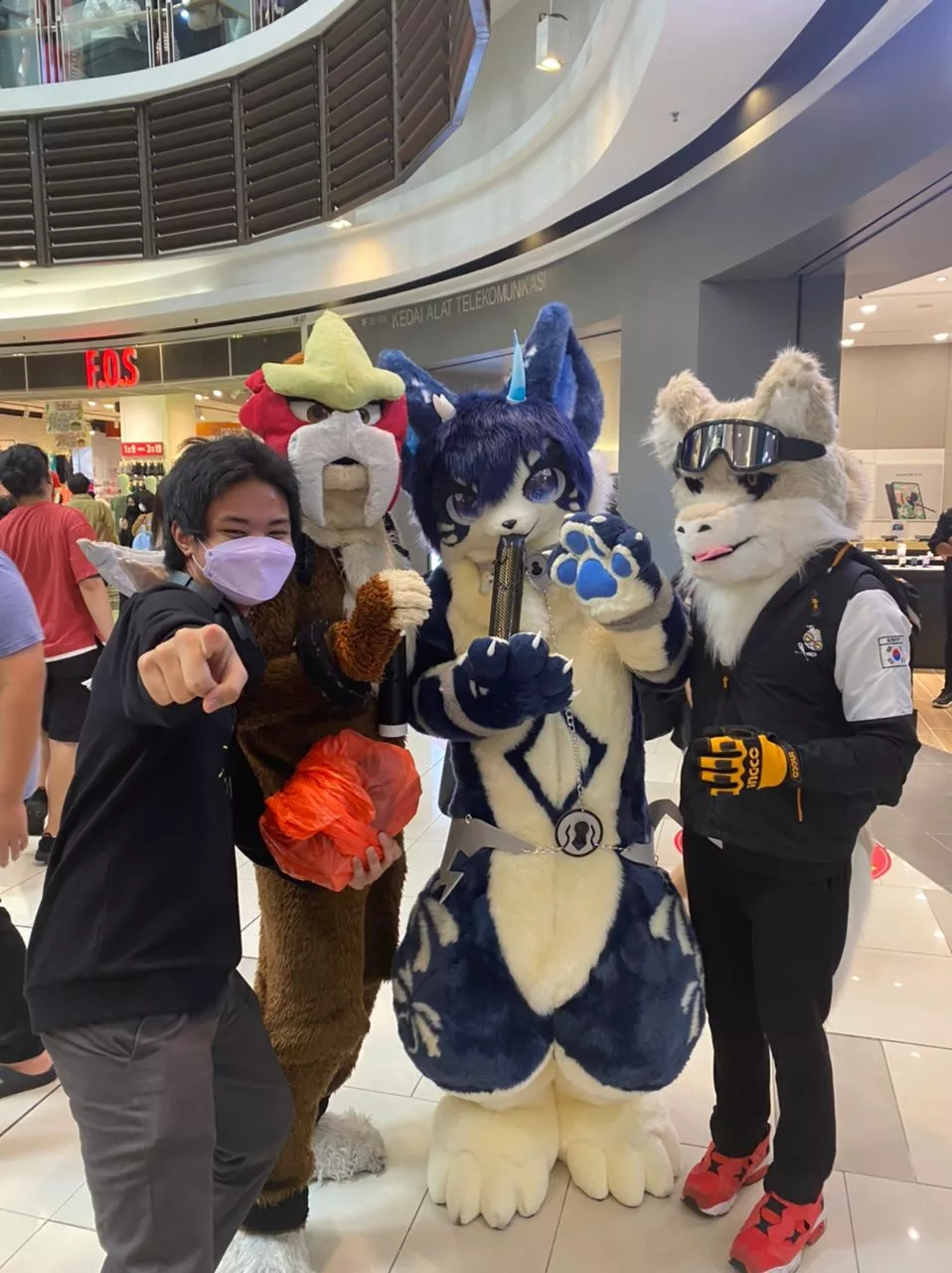 Met a group of furries at my local anime convention, they were so kind and calm. My first experience with furry and I loved it! posted by nazranramlee