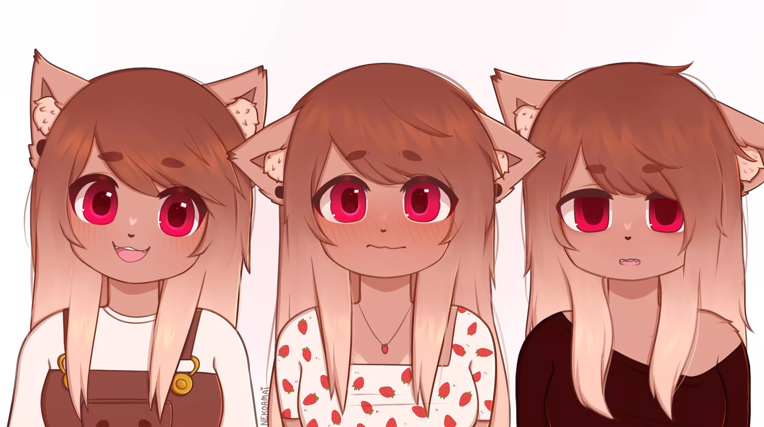 Mocha moods (Art by me: @itsnekoamai on twitter) posted by Itsnekoamai