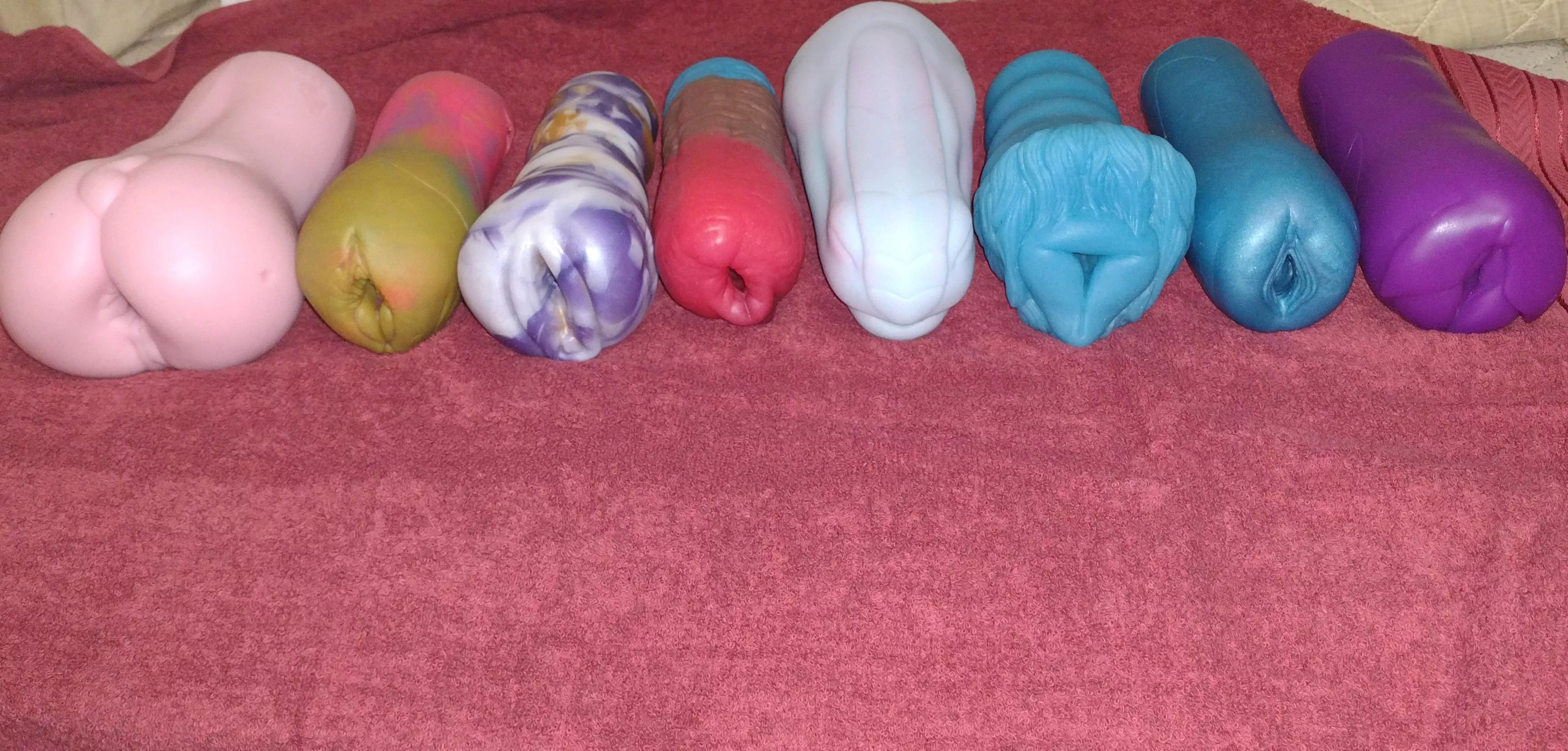 my beautiful family of silicone. aside my liit kobold (she's in deep storage rn) posted by royalscull724