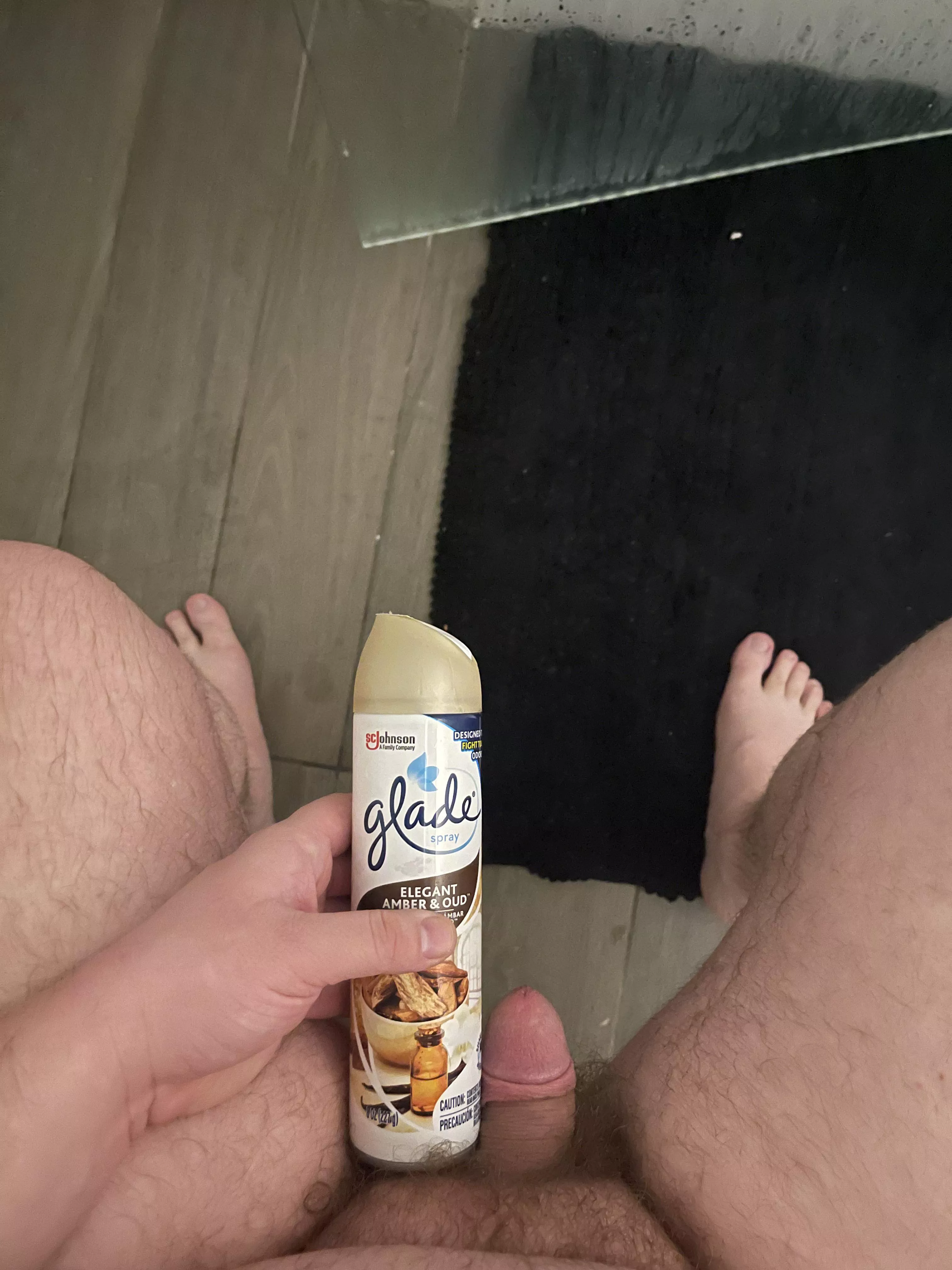 My cock compared to an air freshener can posted by B40N1