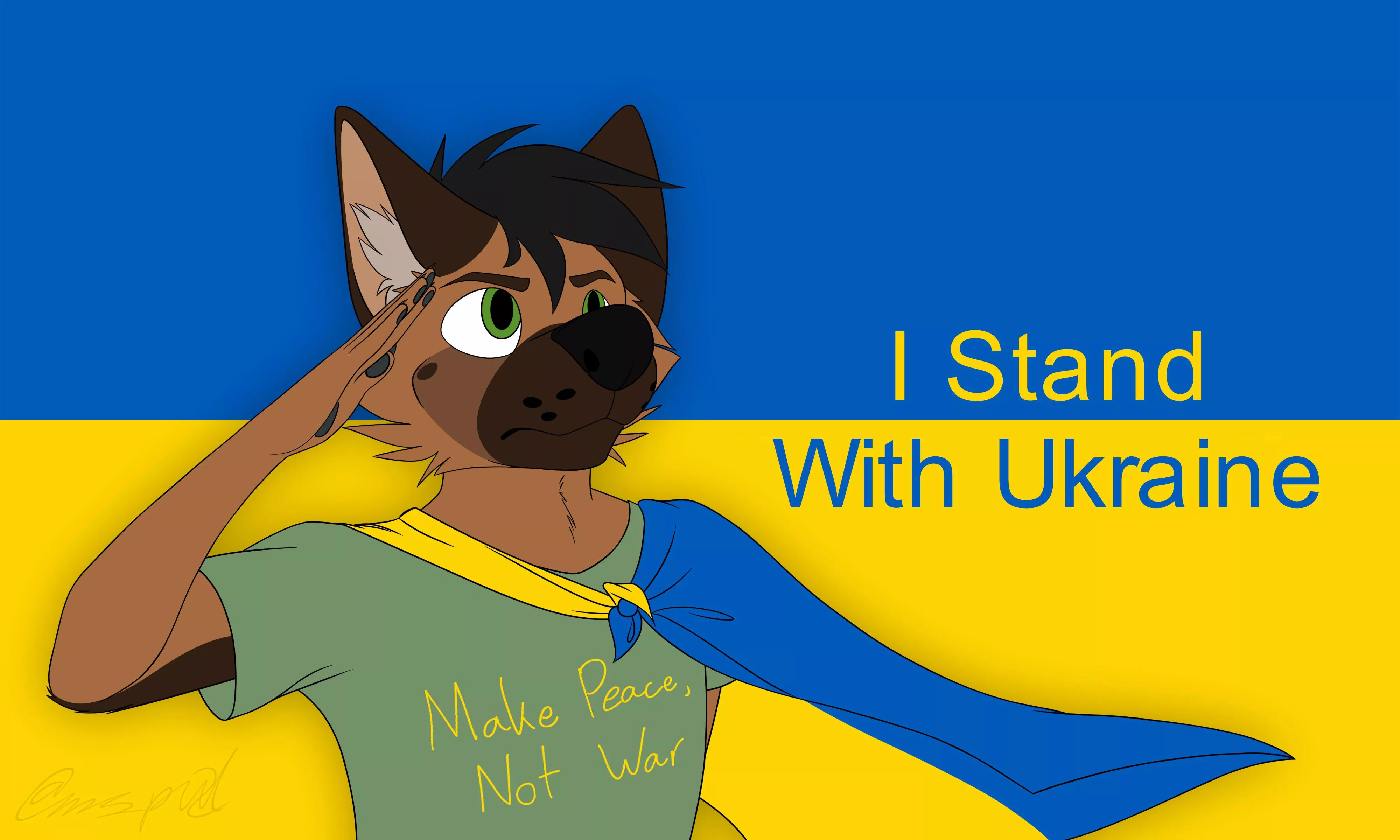 My heart goes out to Ukraine (art by me @ms_pixl on twit) posted by -Mr-Pixel-