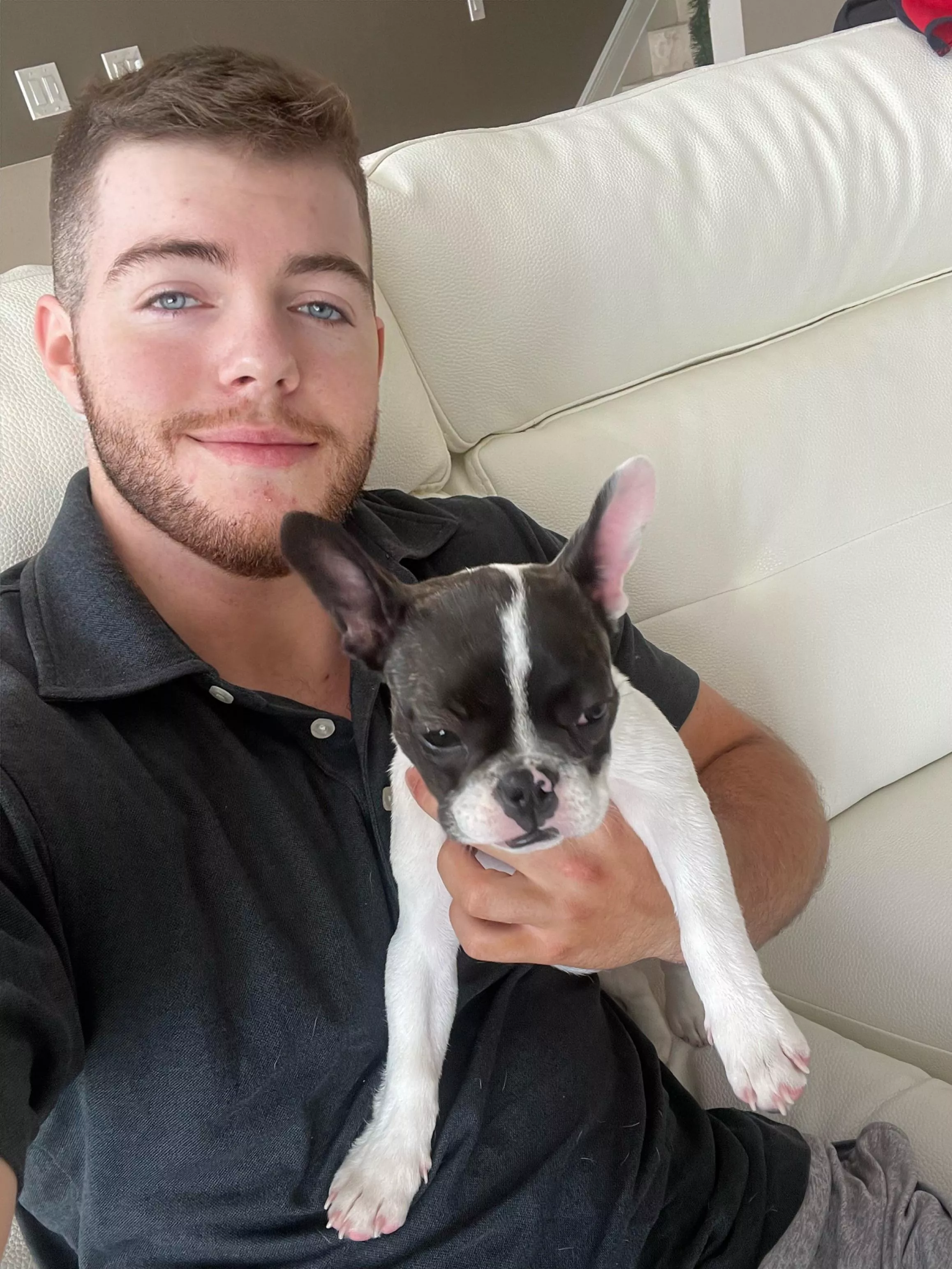 My puppy and I posted by Comfortable-Bank-630