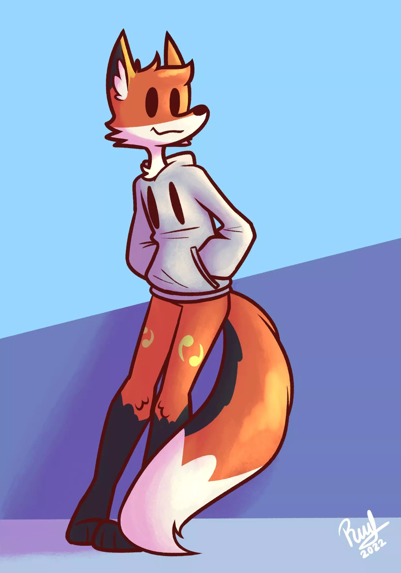 My sona sitting! (Art by Rafvicalv) posted by The-Sweater-Song