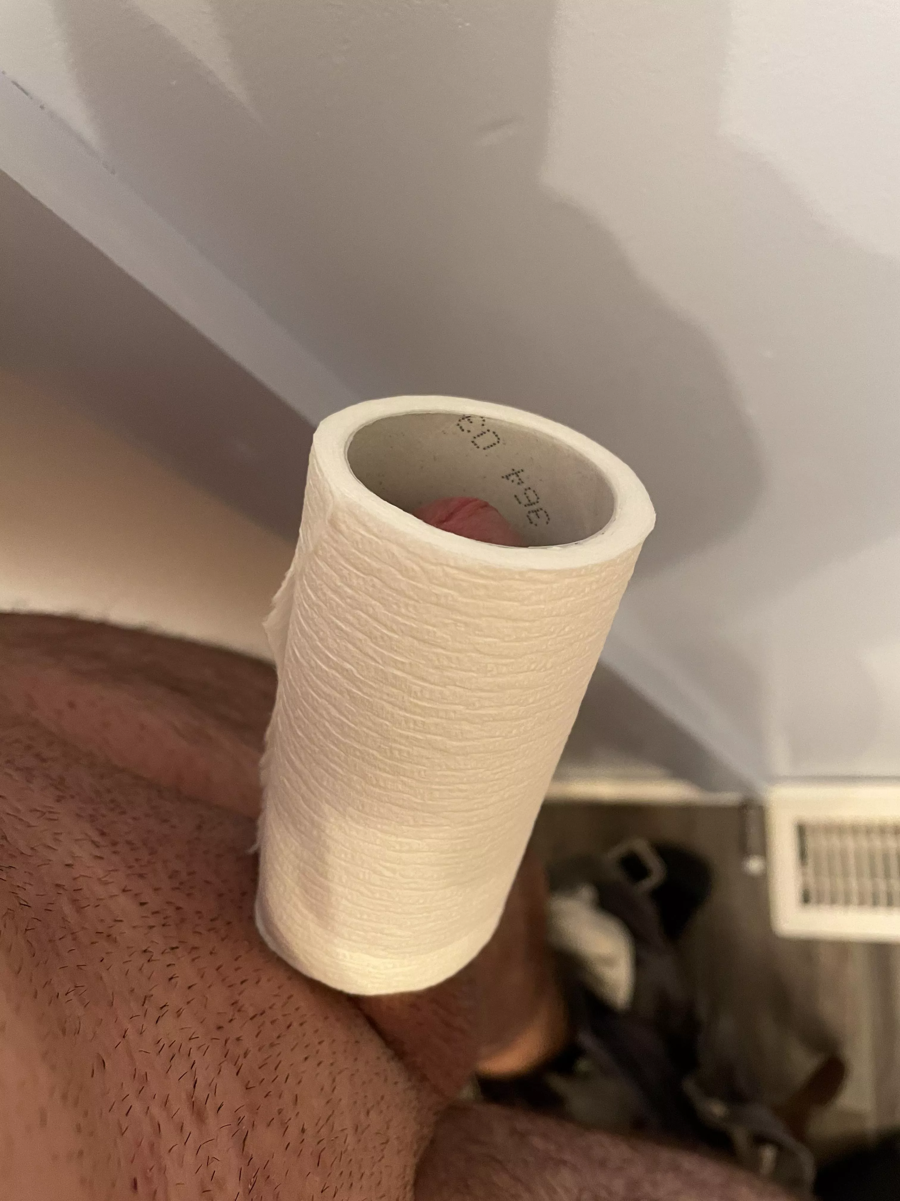 My tiny cock in a toilet paper roll (29) posted by curioushorny9999