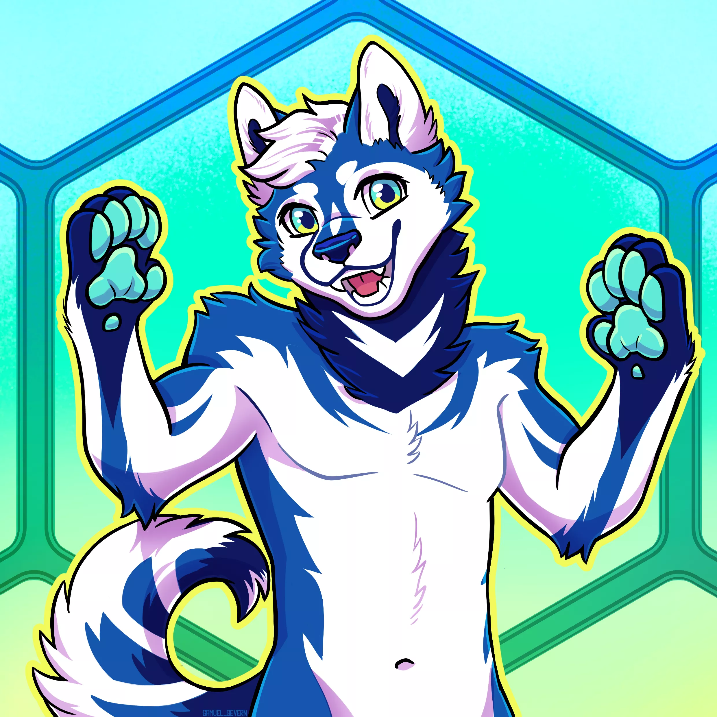 New sona for @azubluehusky. Be sure to give him a big welcome nvn/ (art by me @SevernSamuel on twitter) posted by S-Severn