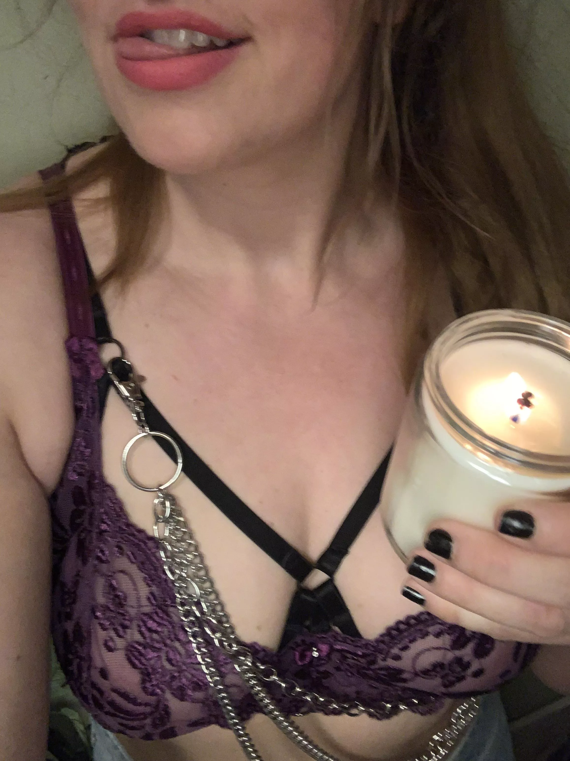 One drop of precum = ten drops of wax. posted by Mrs_bow_down