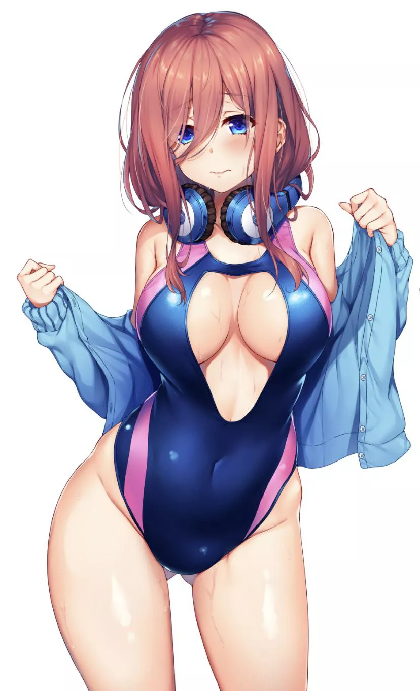 Open chest swimsuit posted by Avess0