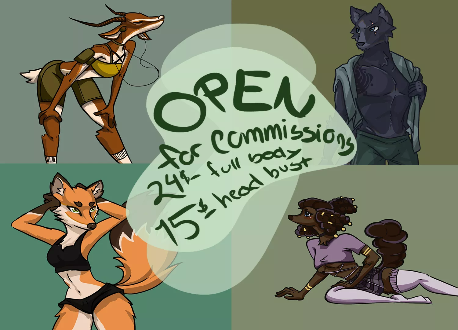 Open commissions for art of your fursona! DM me if interested! posted by Strong_Sock_2092