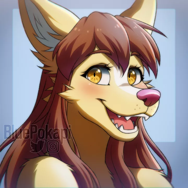 Portrait for DustyPones! (art by me) posted by BluePokapi