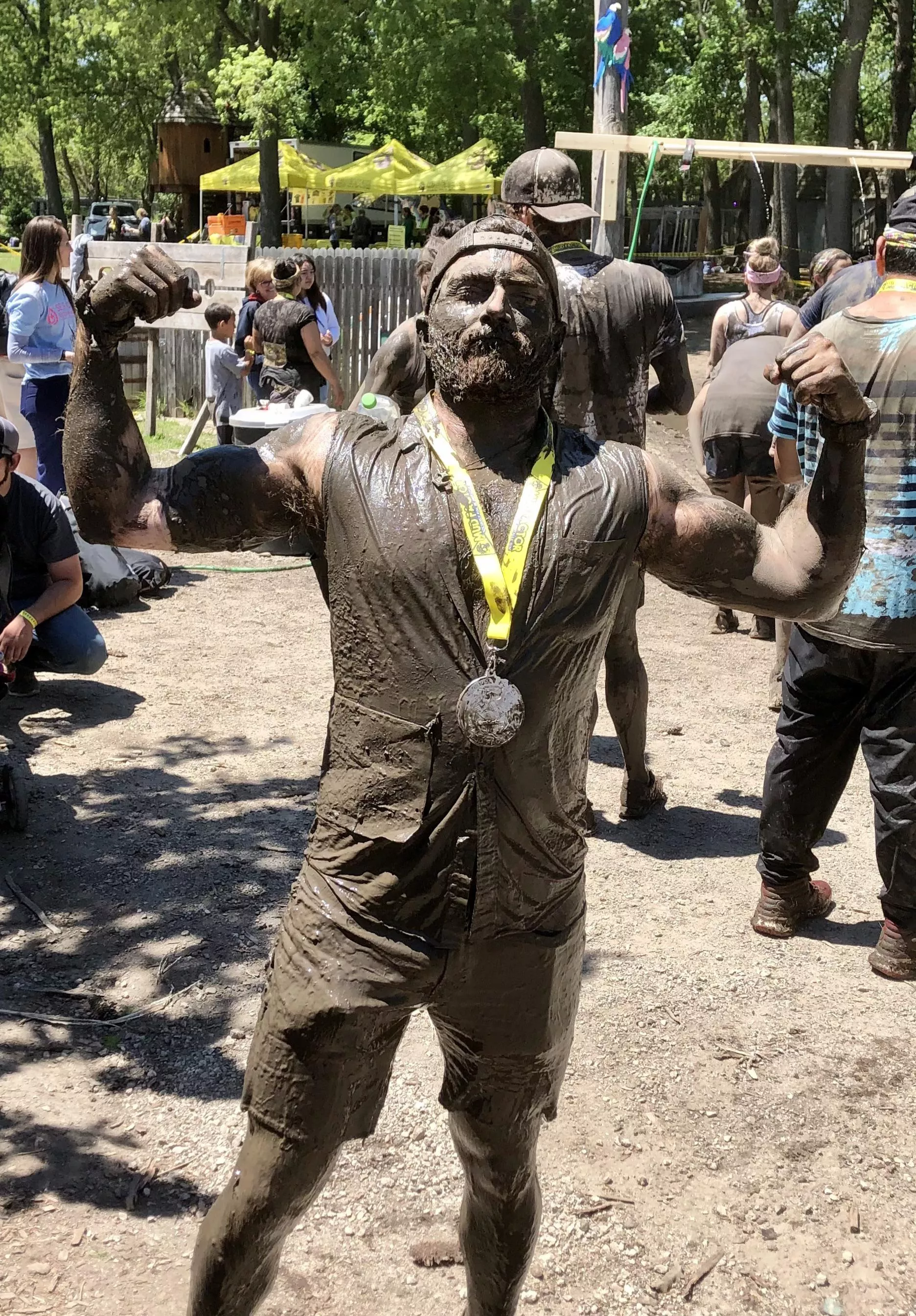 Pretty sure I was the filthiest guy at the mud run this weekend. posted by flashthunderman