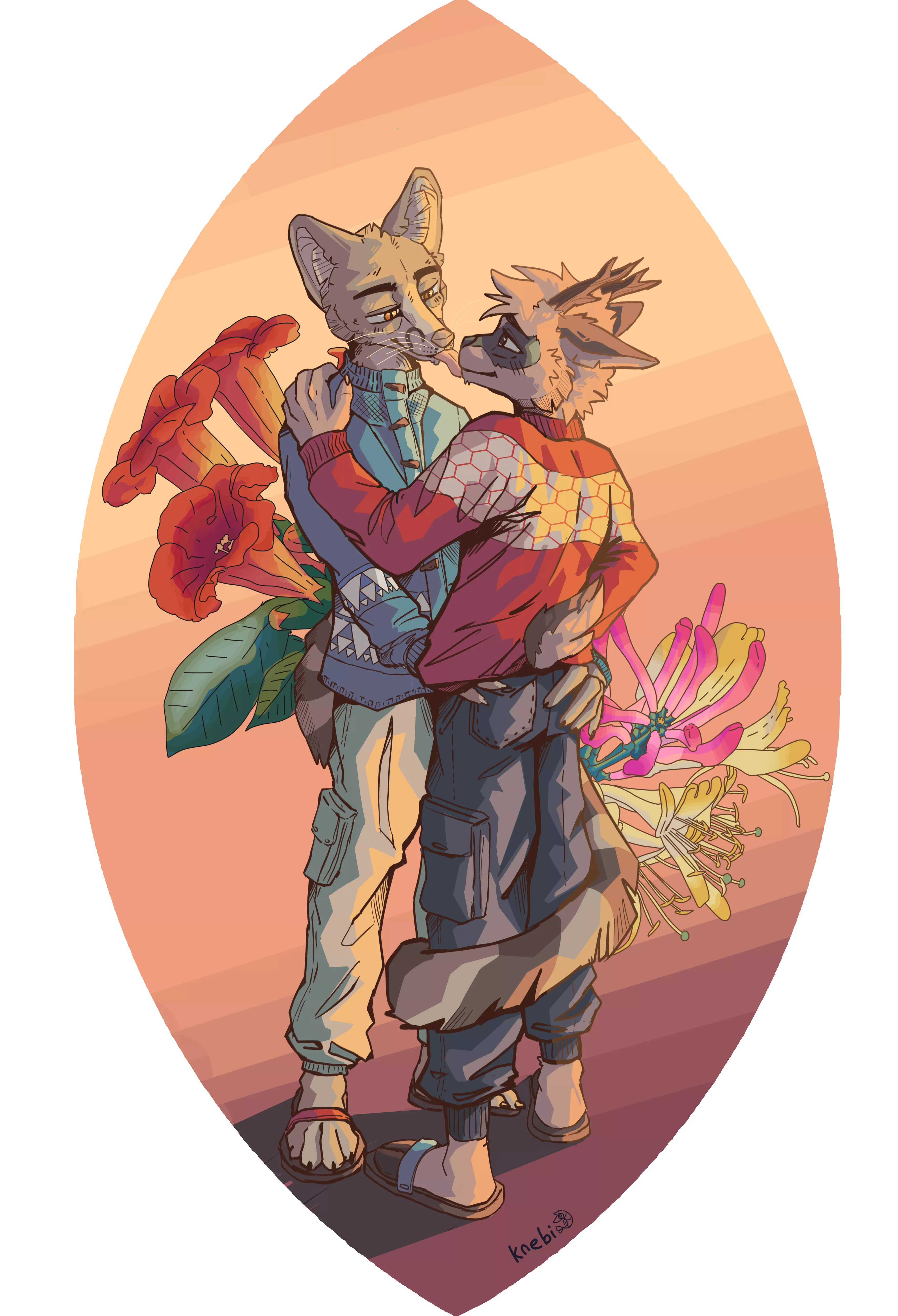 [Q] Kiss me, silly (art by Kitsunebi) posted by 183rdCenturyRoecoon