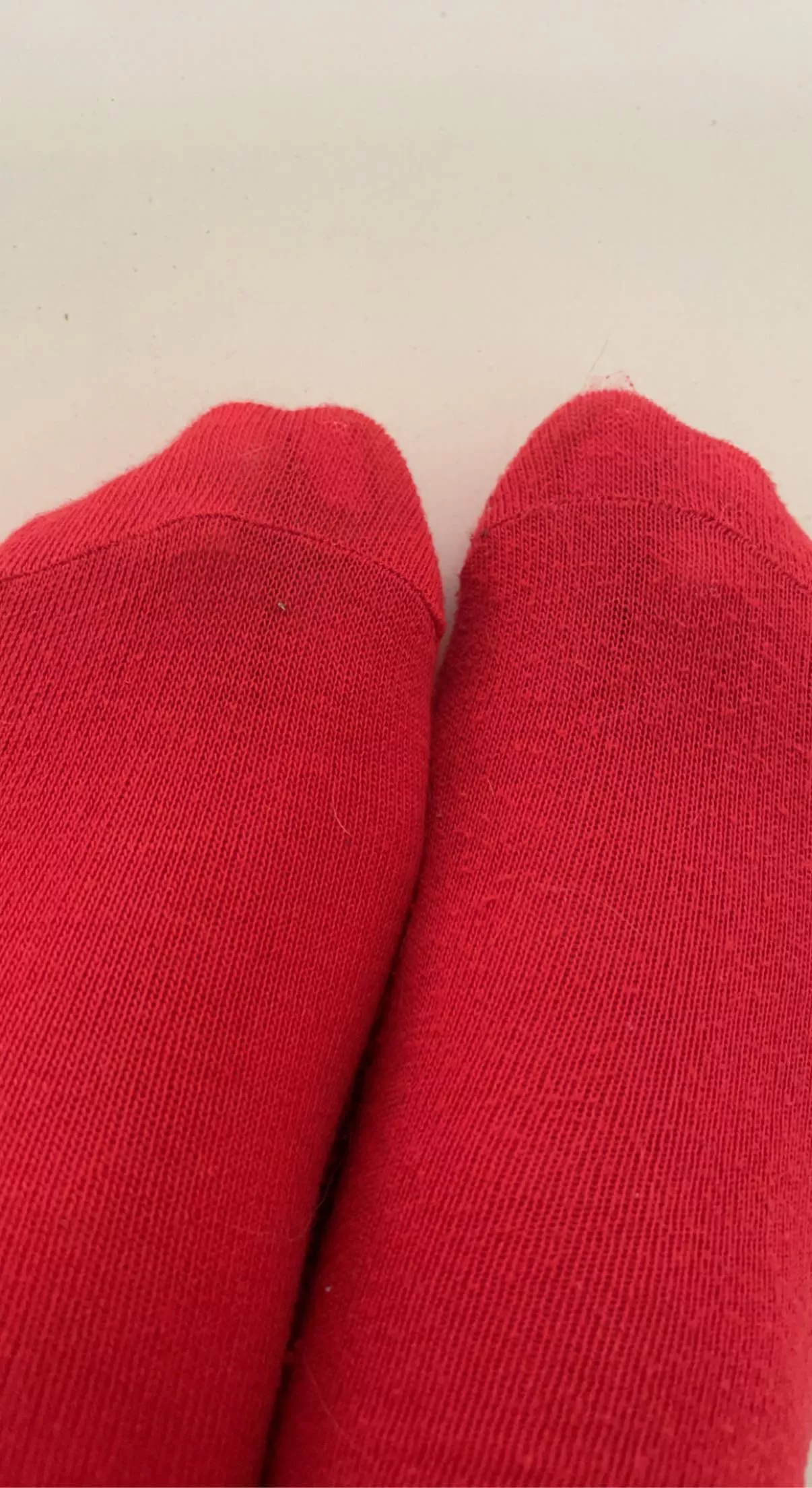 Red socks just for you baby [f] posted by missfeetandfingers