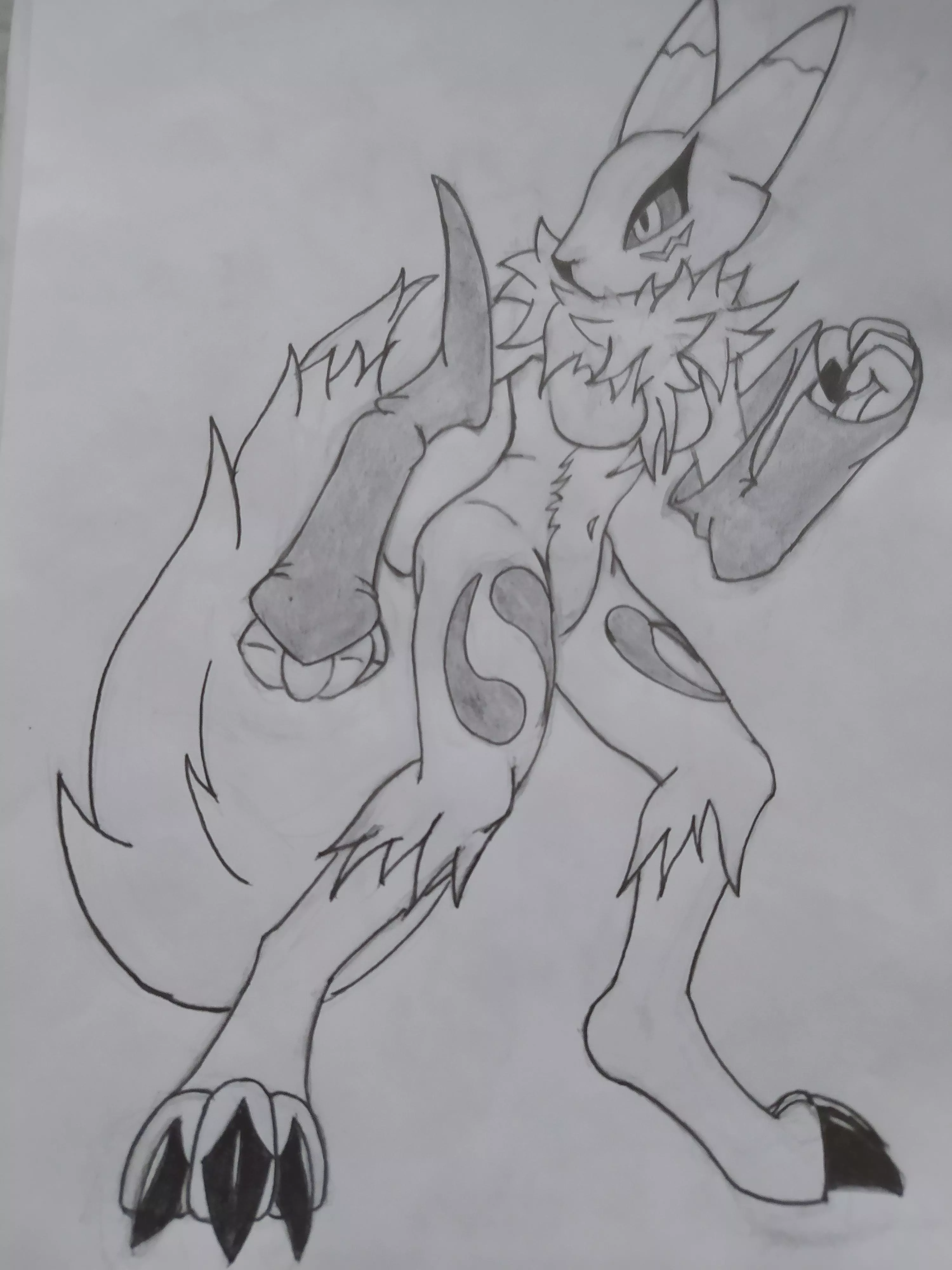 Renamon by me. What do you think? posted by KingFluffyTheFirst