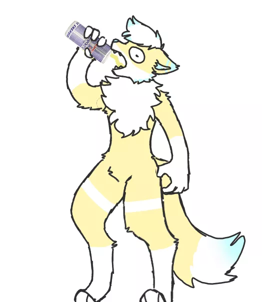 Saúl, my fursona (draw made by my sister nwn) posted by Afterwolf_