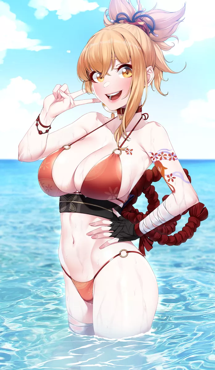 sexy bikini Yoimiya [Genshin Impact] (akchu) posted by Anime-Hentai2