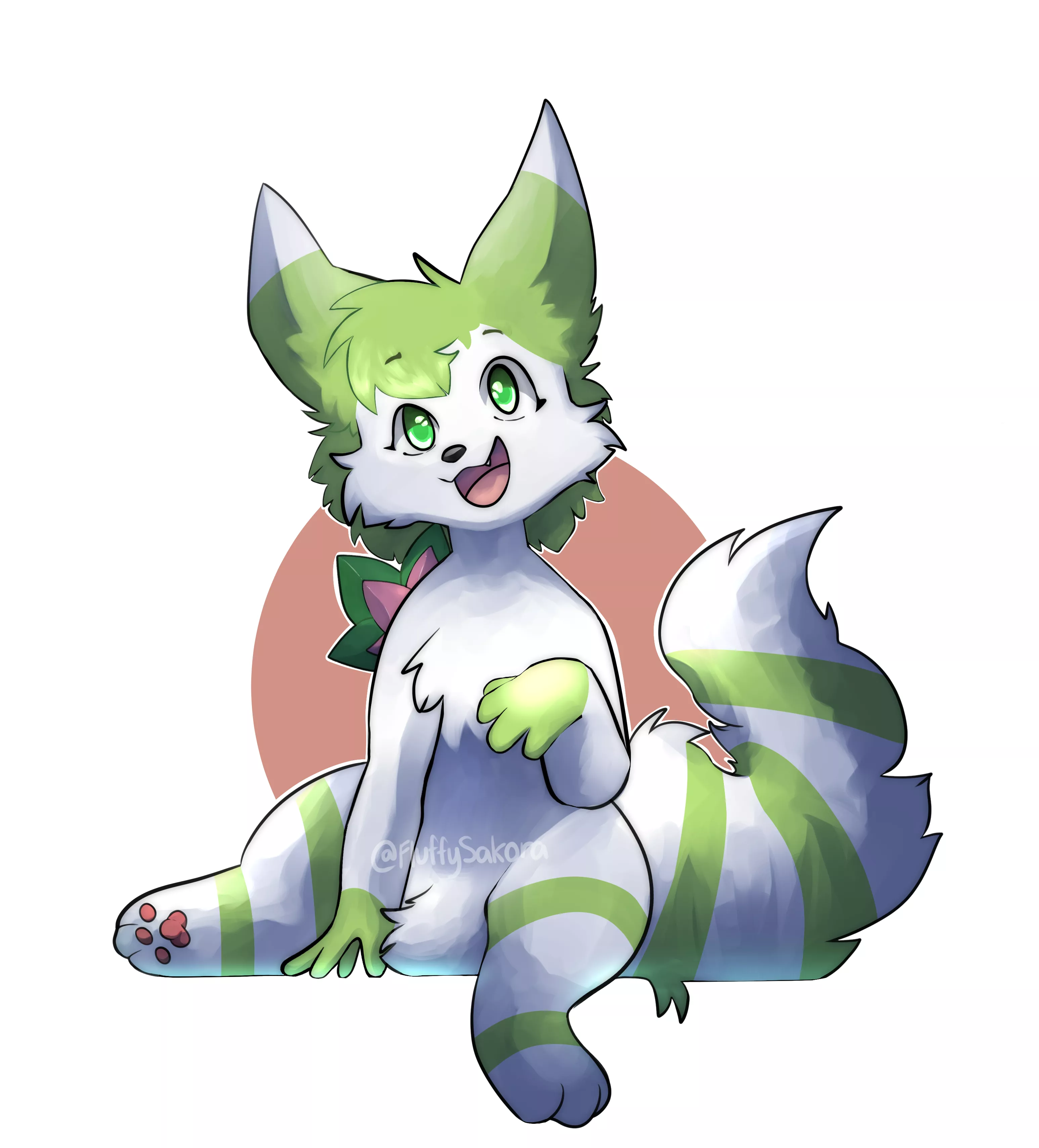 Shaymin + Furret Hybrid! (Art By Me) posted by FluffySakora