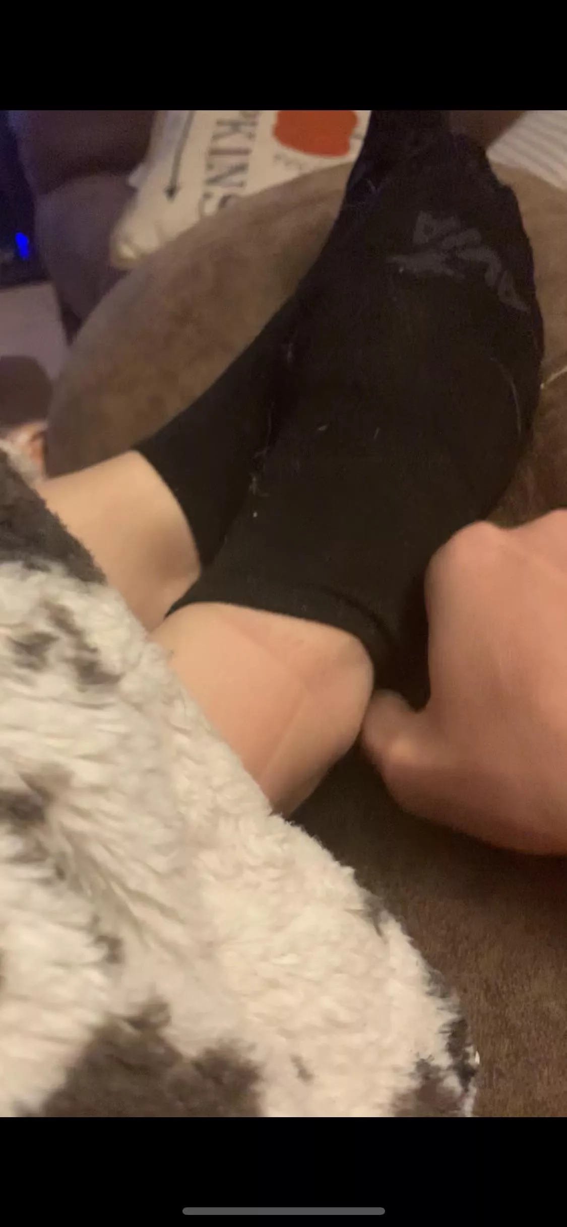 Should I leave them on or take them off? posted by Wifefootslut