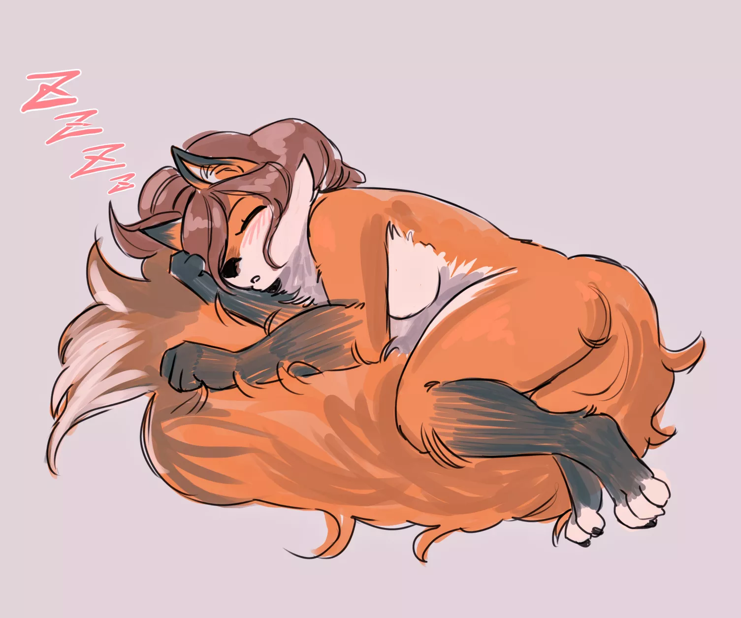 (SiffeyWolf) Aiasa is super cute sleeping 7w7 posted by SiffeyWolf