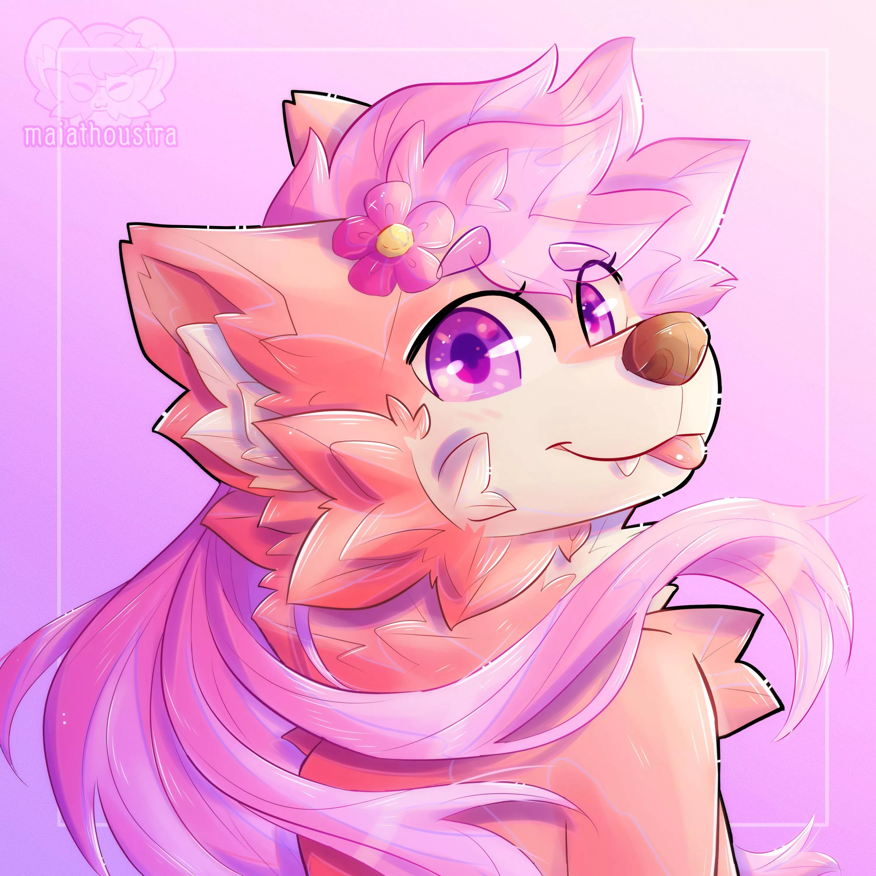 Smirk ~ comm for u/Princesscier, art by me @maiathoustra posted by maiathoustra