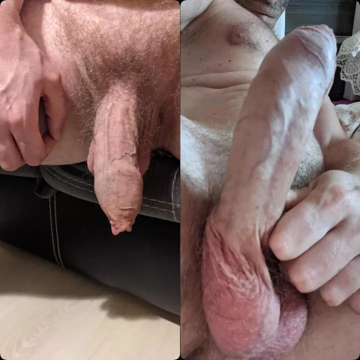 Soft vs. hard. Big meat growth. posted by james2funky2