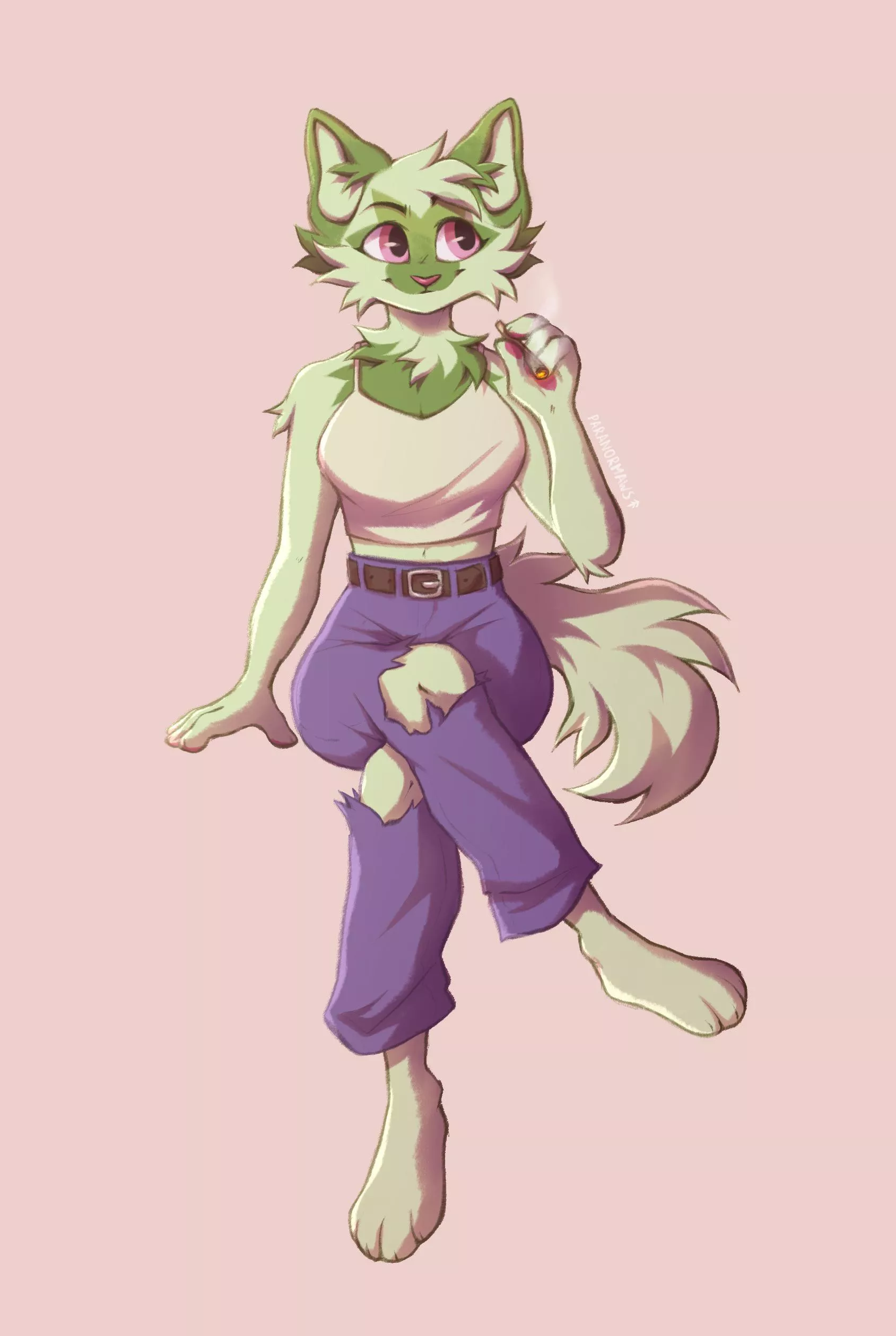 Sprigatito 🍃 (Art by me: Paranormaws) posted by anotherpine