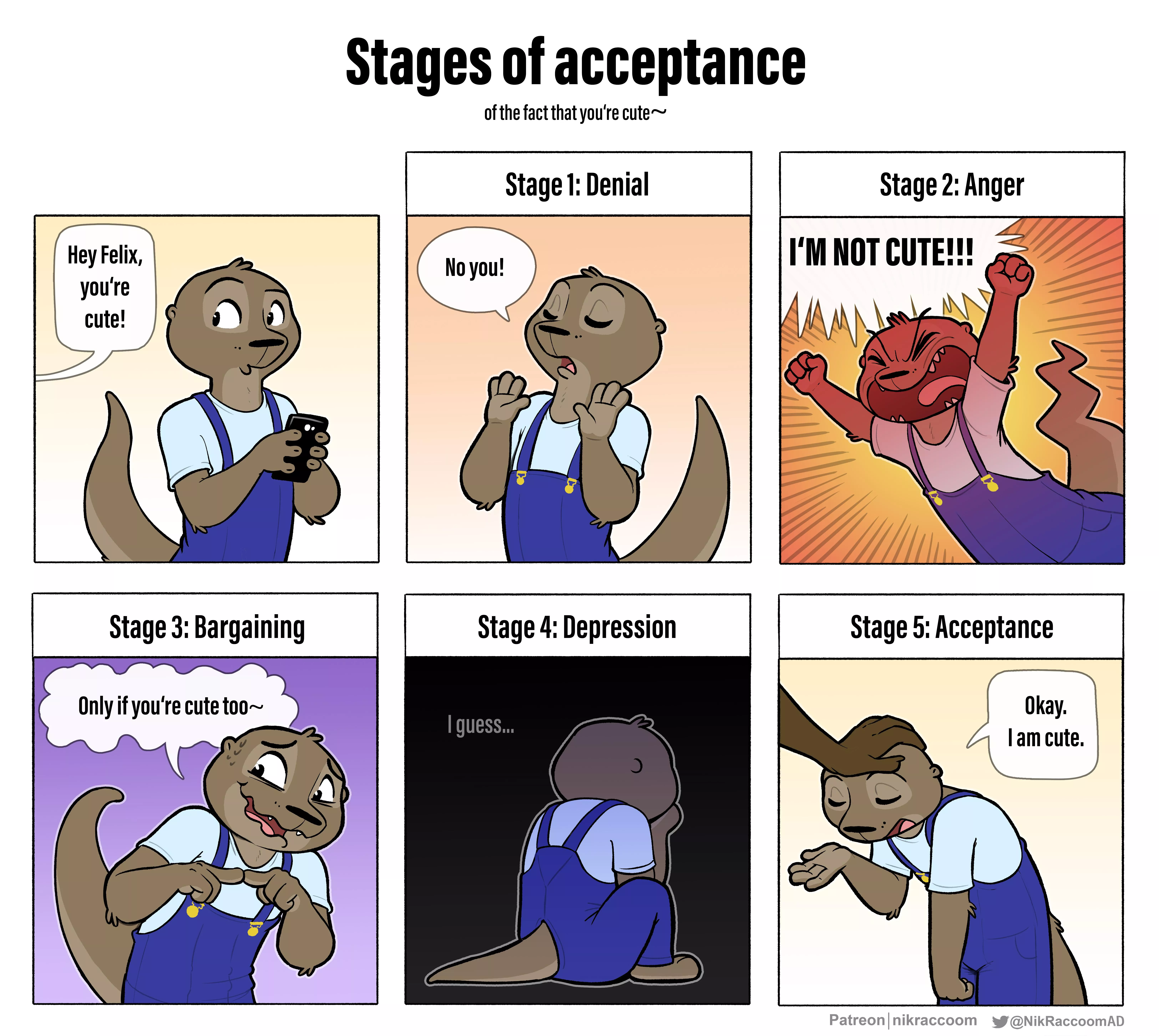 Stages of acceptance. By me. posted by Nik159