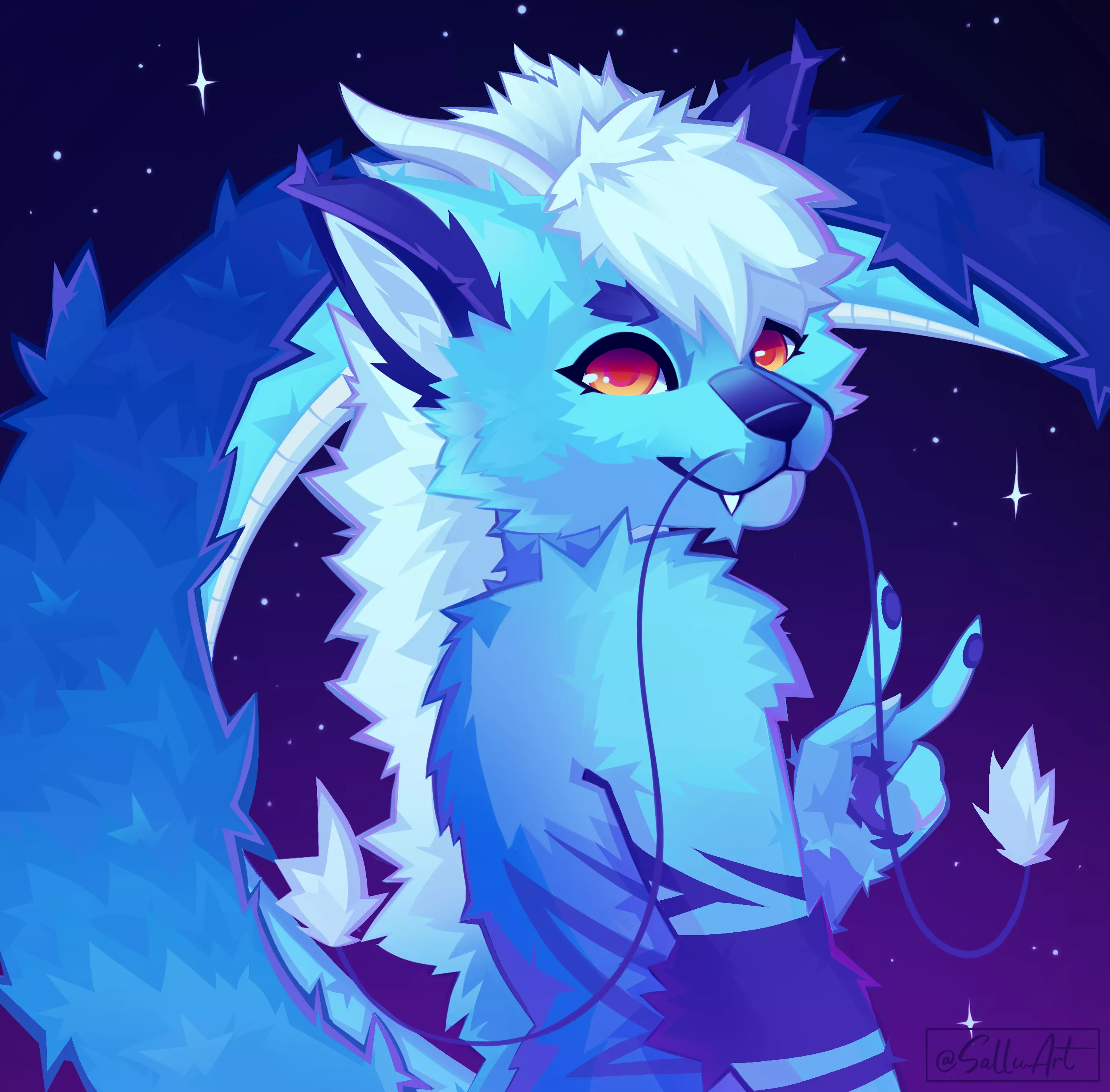 Starry// art by me (Twitter - @SalluArt) <3 posted by SalluArt