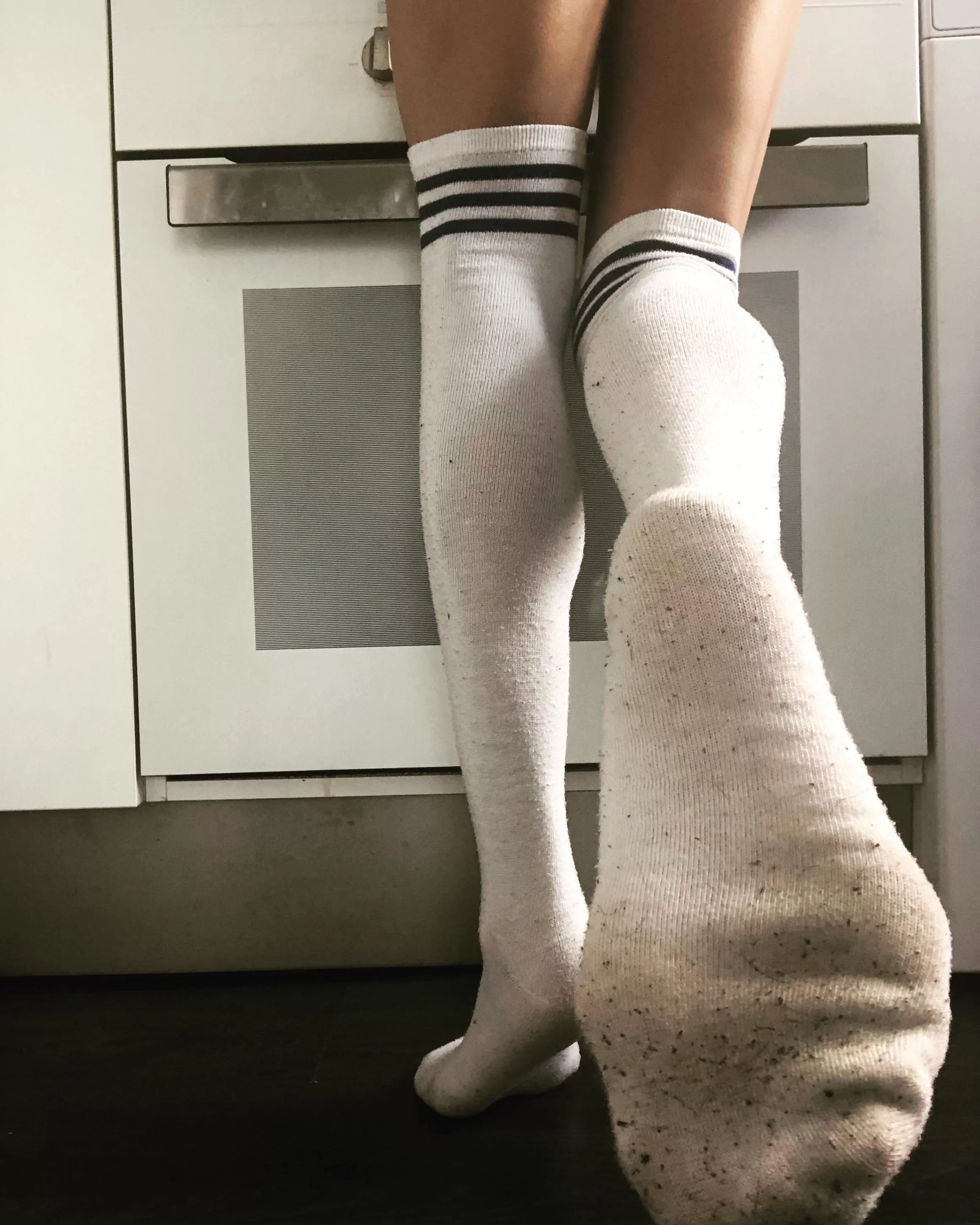 Stinky, dirty and waiting for you to have a sniff 😉🐽💦 posted by Naughty_Socks_Luvr