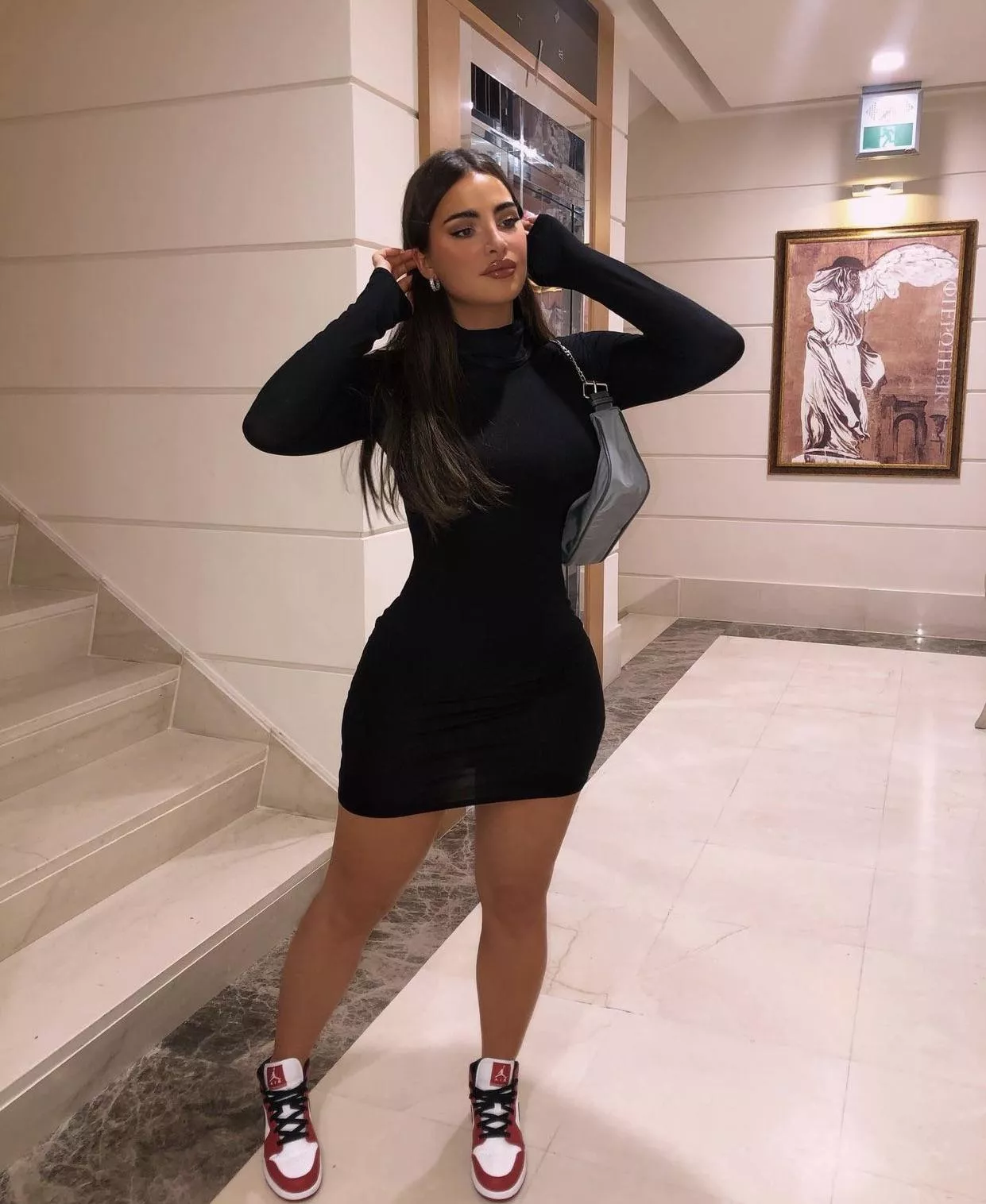 Stunning black dress posted by ResponsiveCock