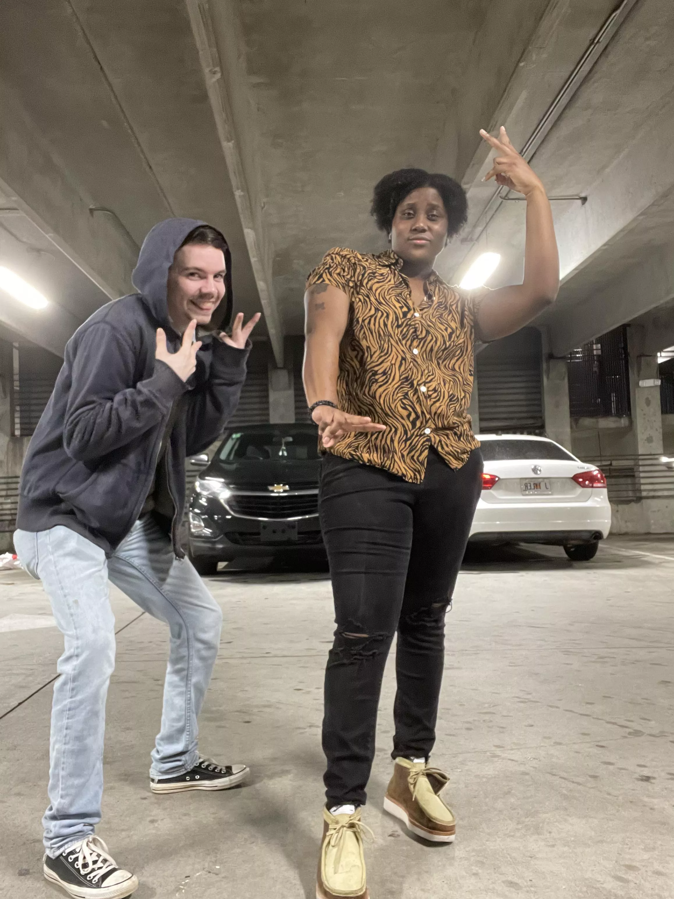 The drunk faces of a gay and his best gay gal pal following the announcement that he’s starting his masters in counseling in June! posted by uncomfortablebases