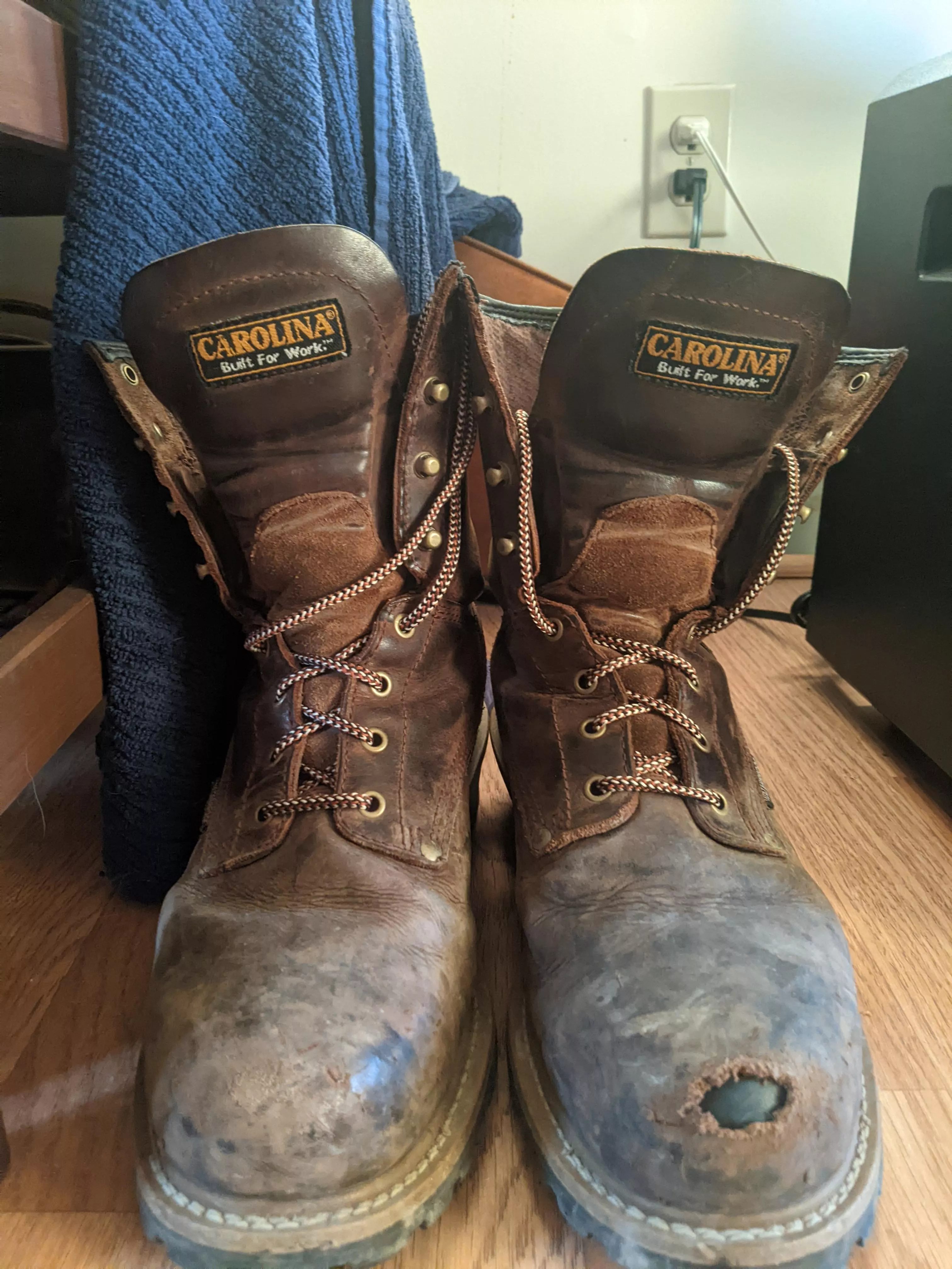 This pair of Carolina loggers has lasted me about a year. Best boot for me for the price and comfort. Definitely a keeper. posted by Mustang_man_351