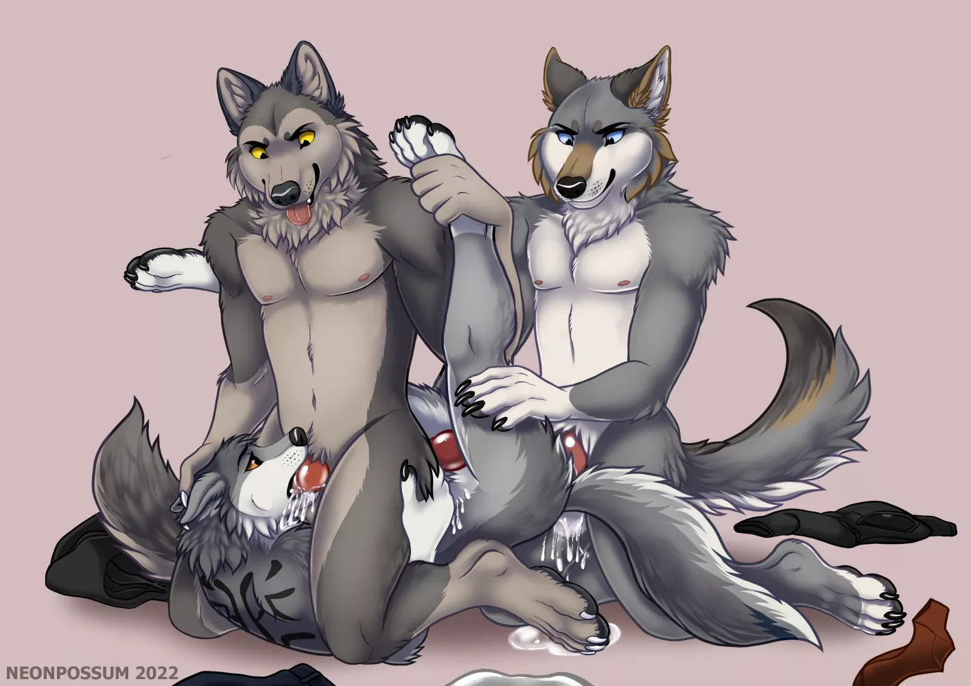 Threesome (neonpossum) posted by DL2828