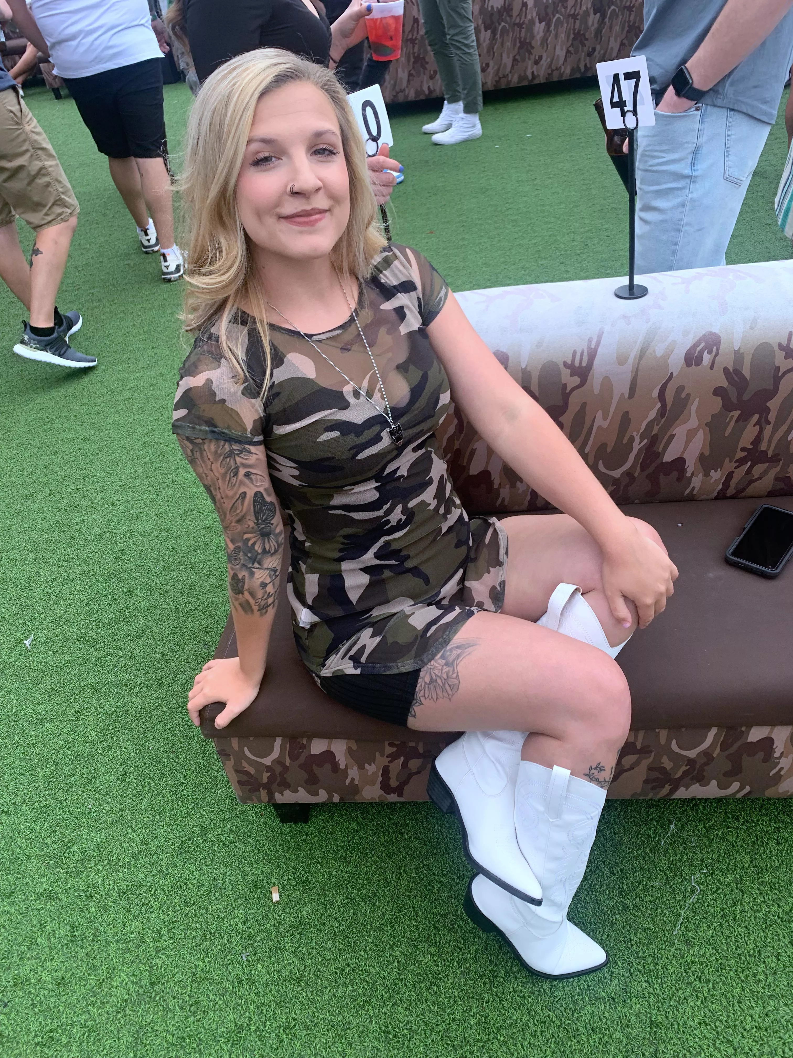 Tight little camo dress (; posted by itssbeebaby69