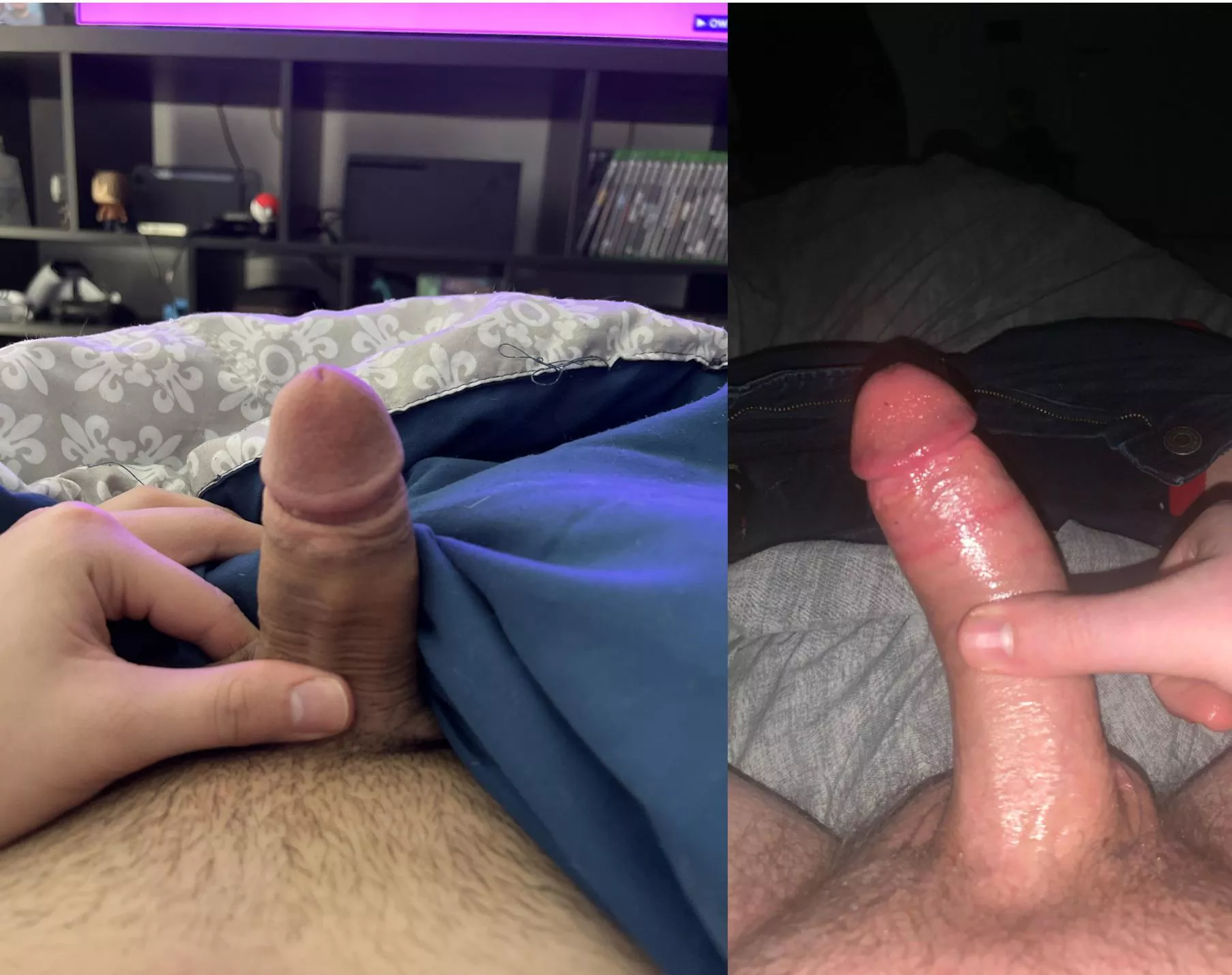 Tinyguy2019 (on the left) compared to me (on the right) Whoâ€™s bigger? posted by justforanonimity